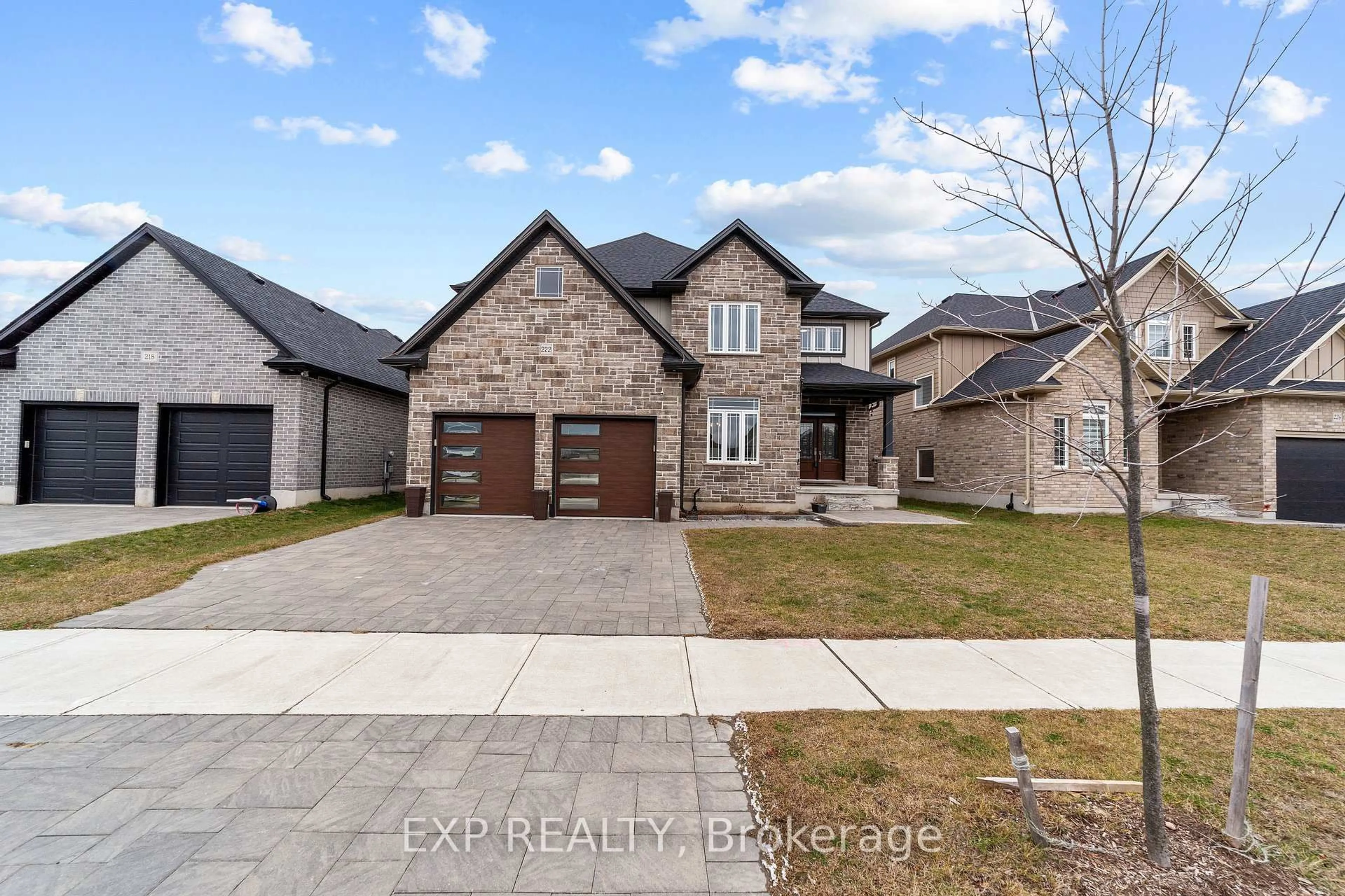 Home with brick exterior material, street for 222 Boardwalk Way, Thames Centre Ontario N0L 1G2