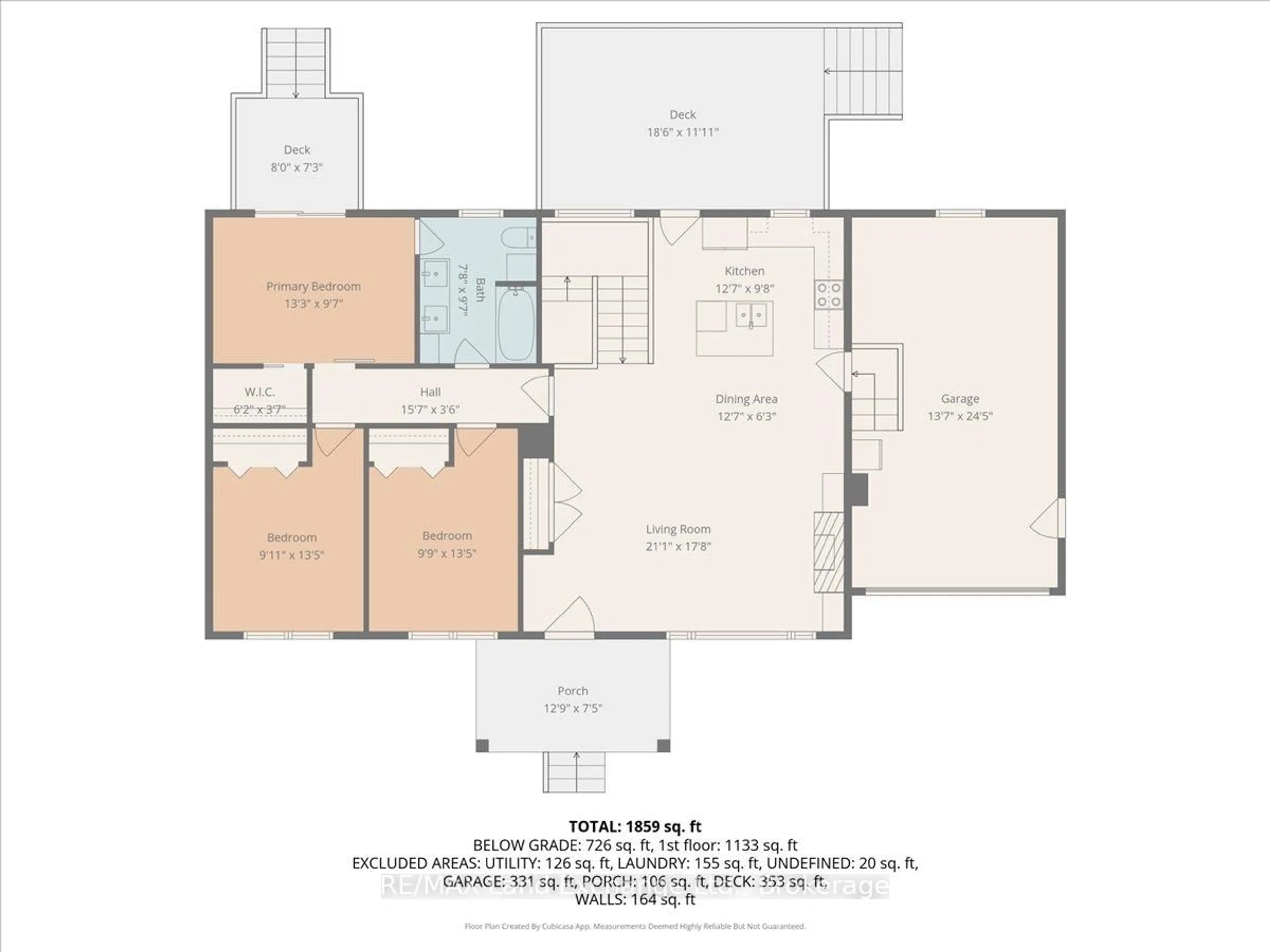 Floor plan for 68 Grey St, Saugeen Shores Ontario N0H 2L0
