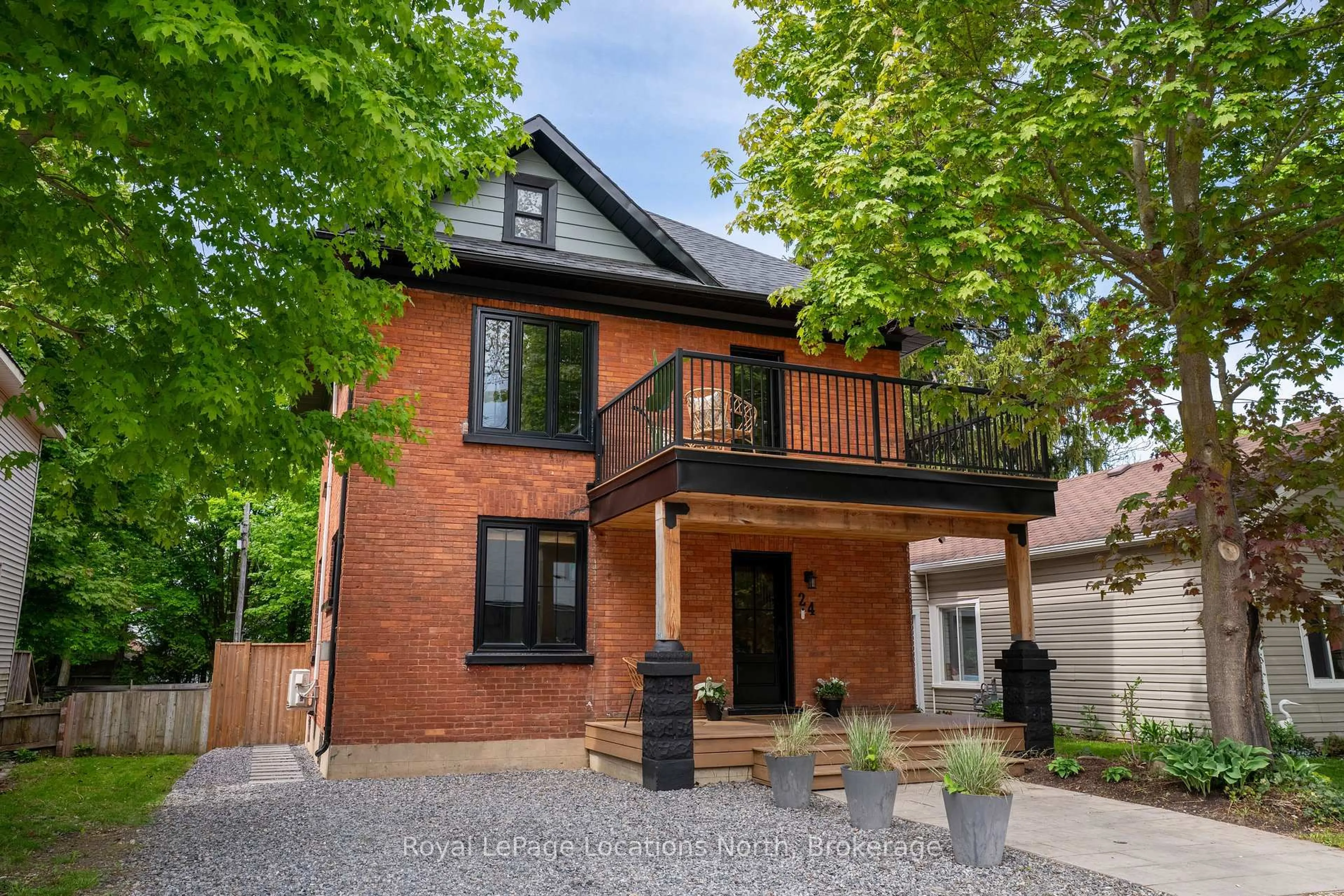 Home with brick exterior material, street for 24 Marshall St, Meaford Ontario N4L 1E3