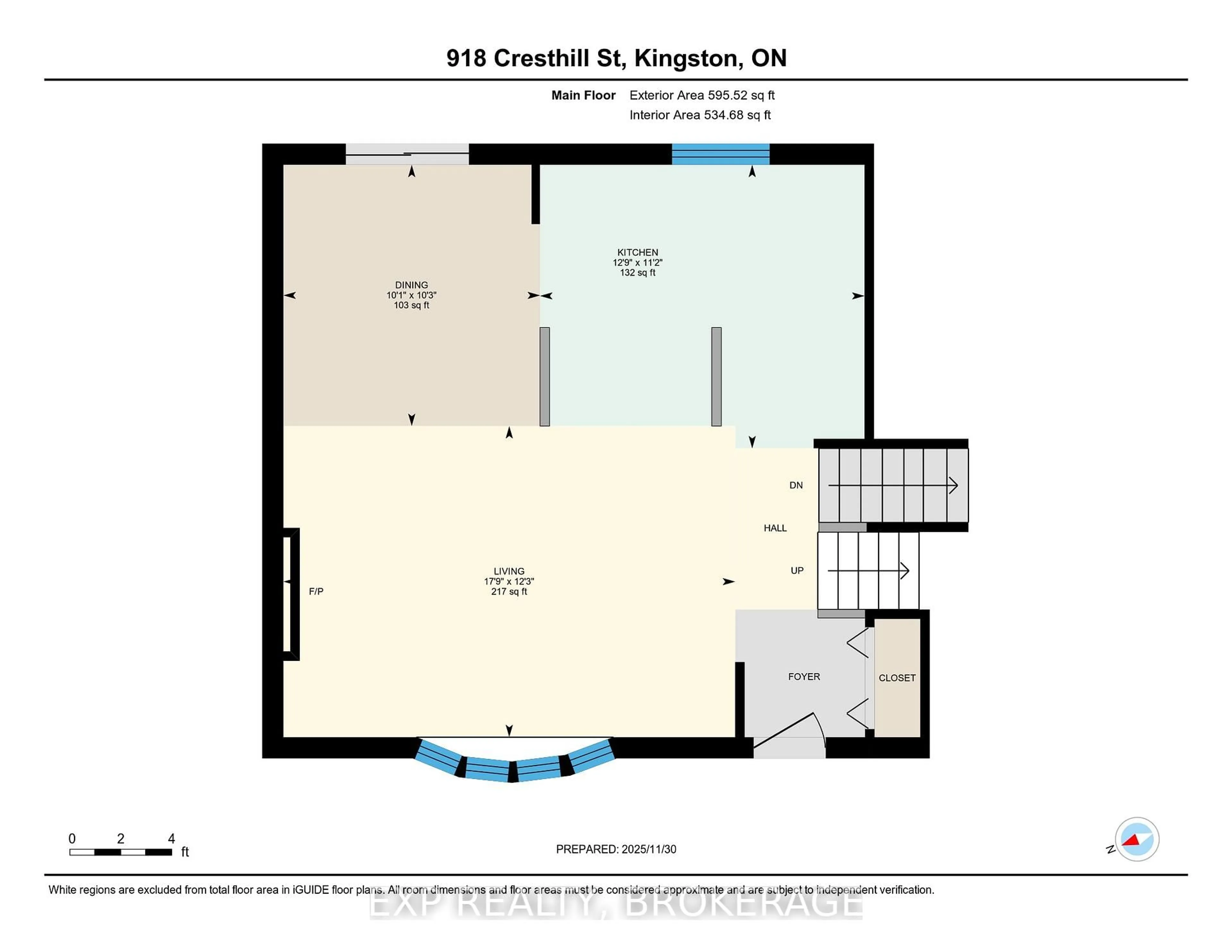 Floor plan for 918 CRESTHILL St, Kingston Ontario K7P 1H7