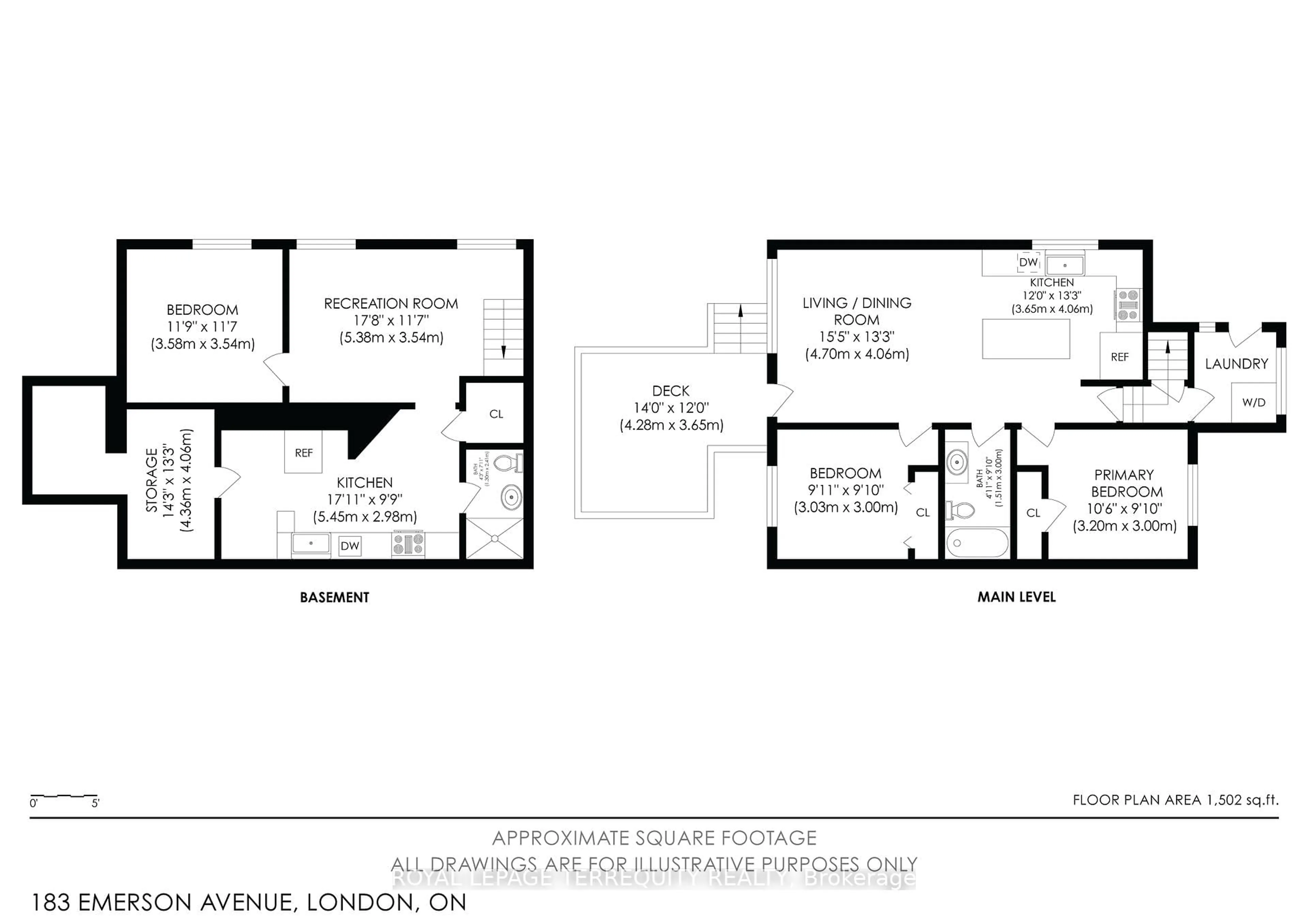 Floor plan for 183 Emerson Ave, London South Ontario N5Z 3L5