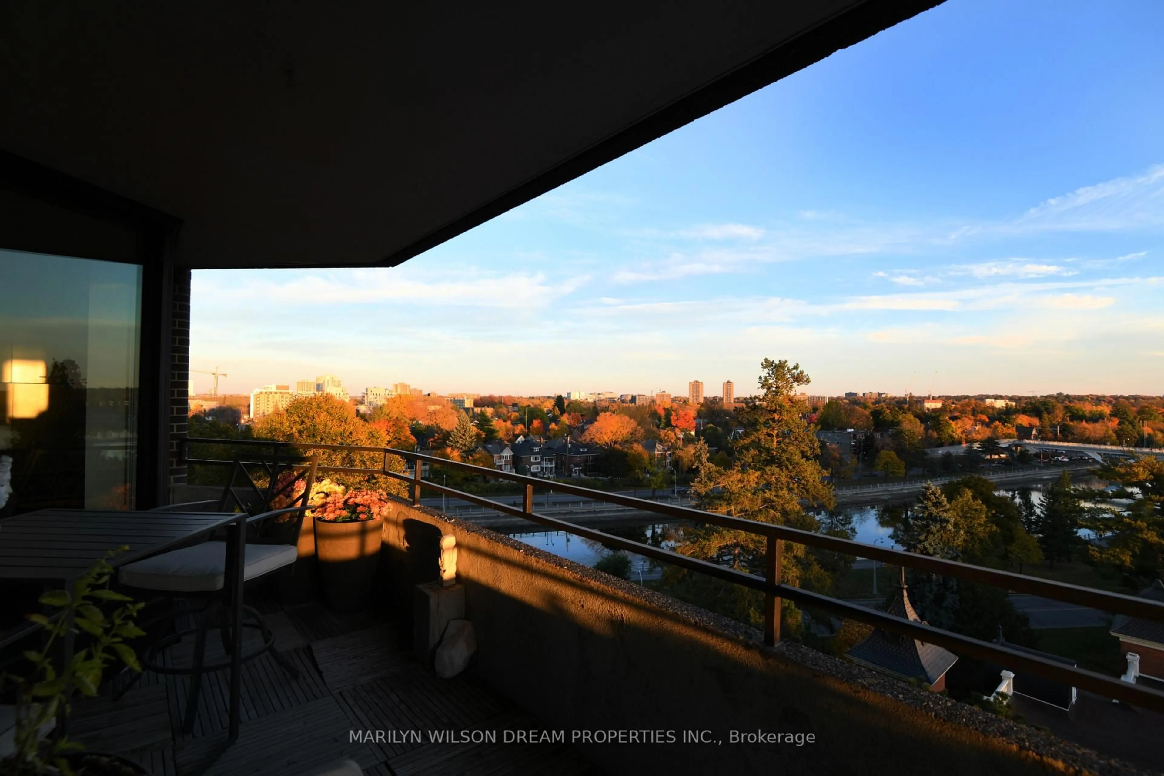 Balcony in the apartment, city buildings view from balcony for 300 Queen Elizabeth Dr #8D, Ottawa Ontario K1S 3M6