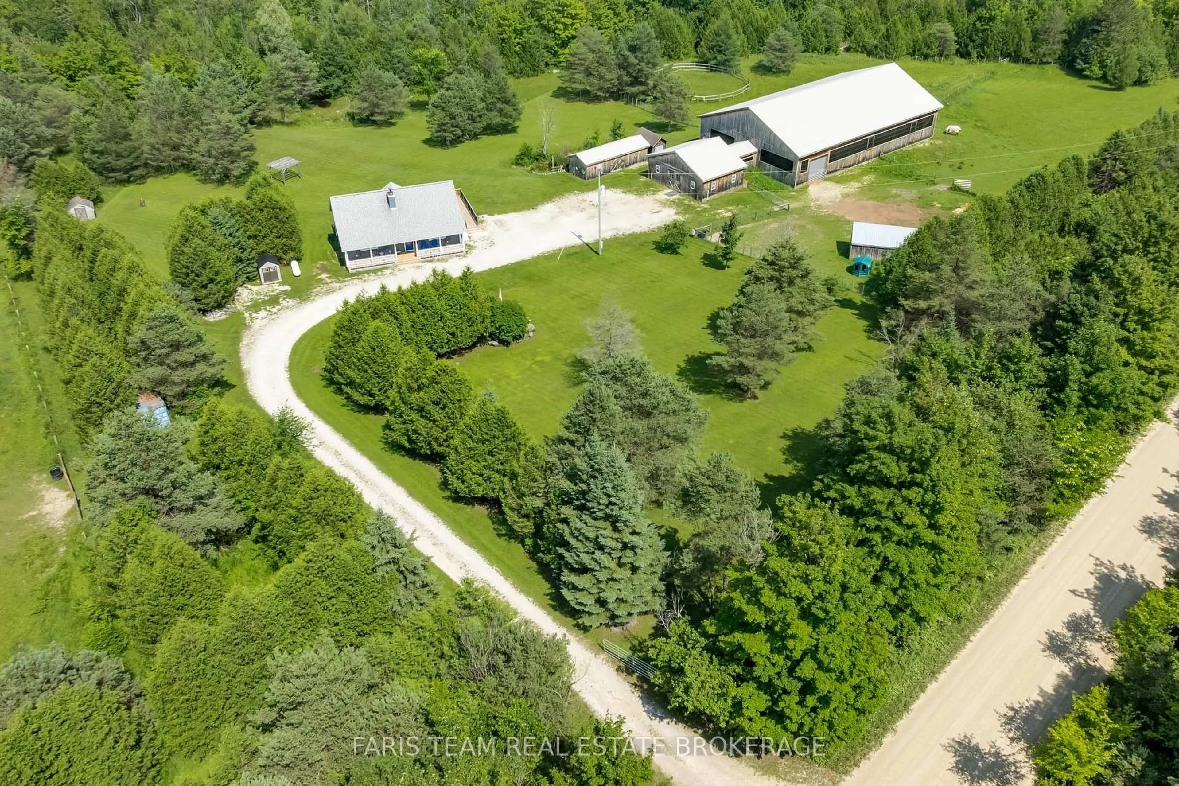A pic from outside/outdoor area/front of a property/back of a property/a pic from drone, unknown for 735519 West Back Line, West Grey Ontario N0C 1H0