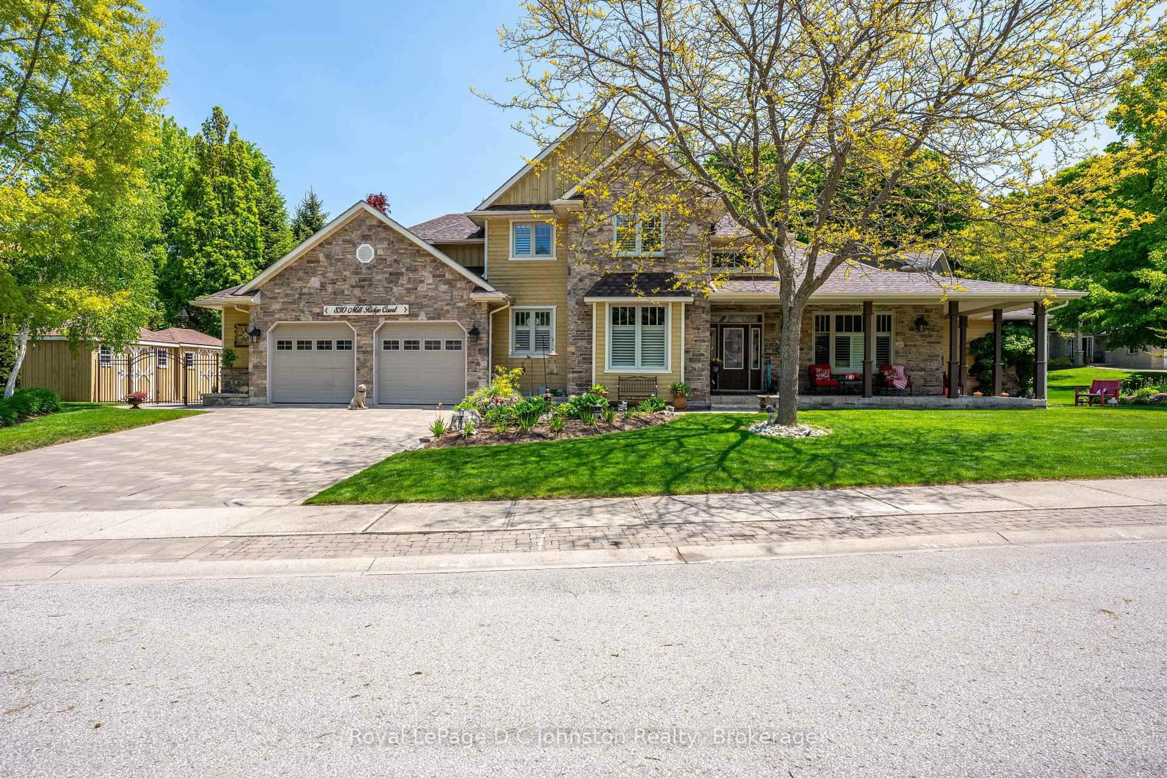 Home with brick exterior material, street for 830 Mill Ridge Crt, Saugeen Shores Ontario N0H 2C4