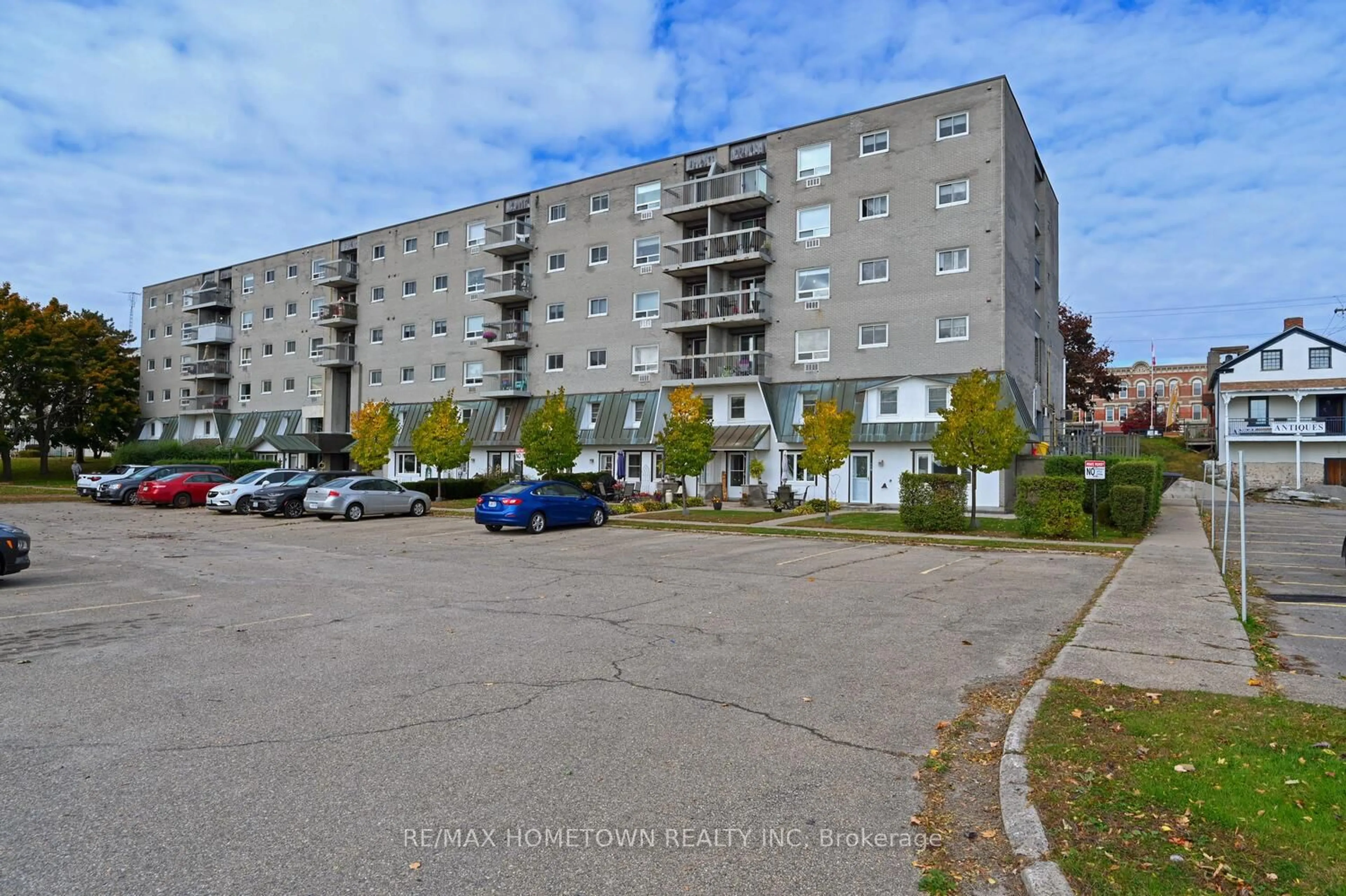 A pic from outside/outdoor area/front of a property/back of a property/a pic from drone, street for 235 Water St #309, Prescott Ontario K0E 1T0