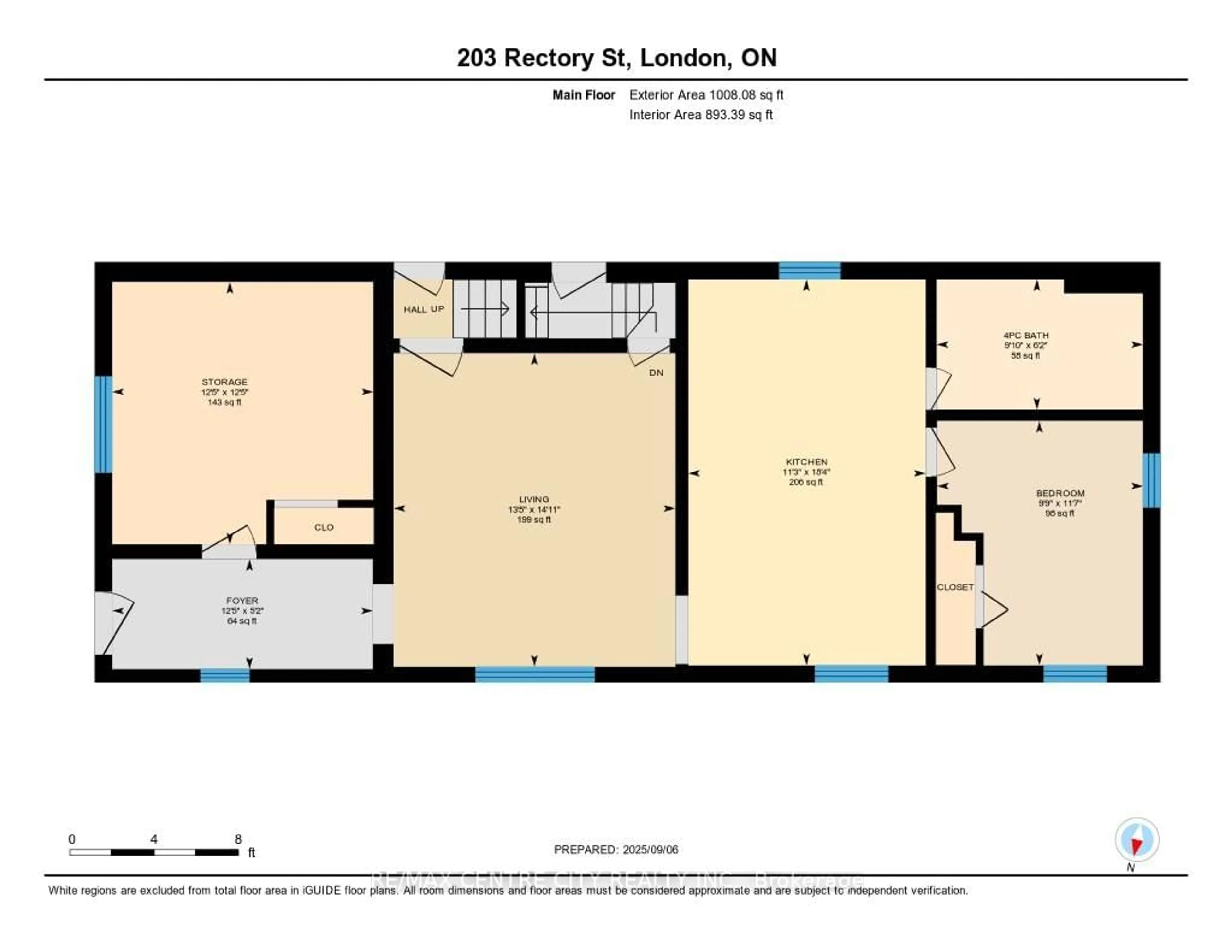 Floor plan for 203 Rectory St, London East Ontario N5Z 2A6