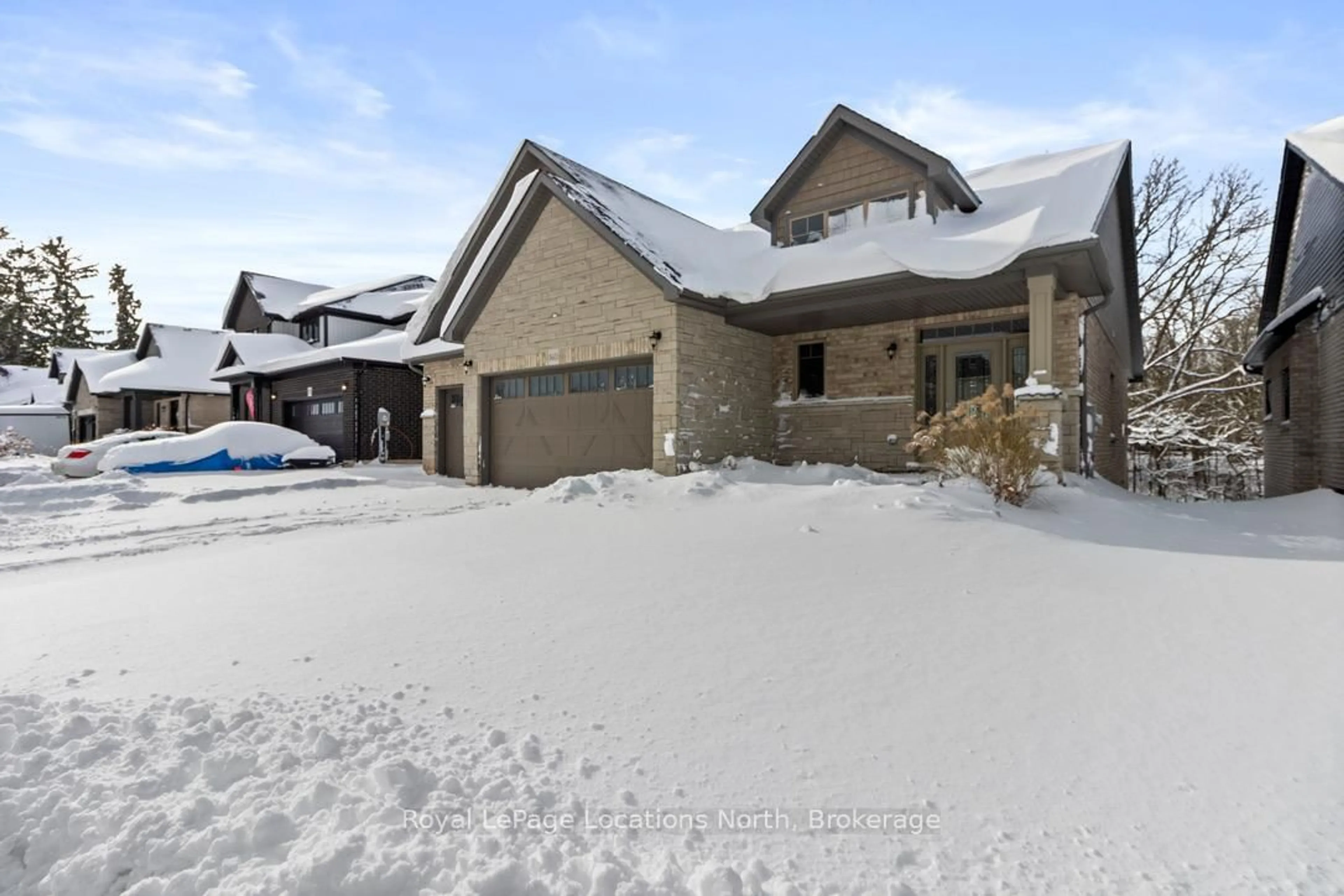 A pic from outside/outdoor area/front of a property/back of a property/a pic from drone, street for 160 Eccles Ave, West Grey Ontario N0G 1R0