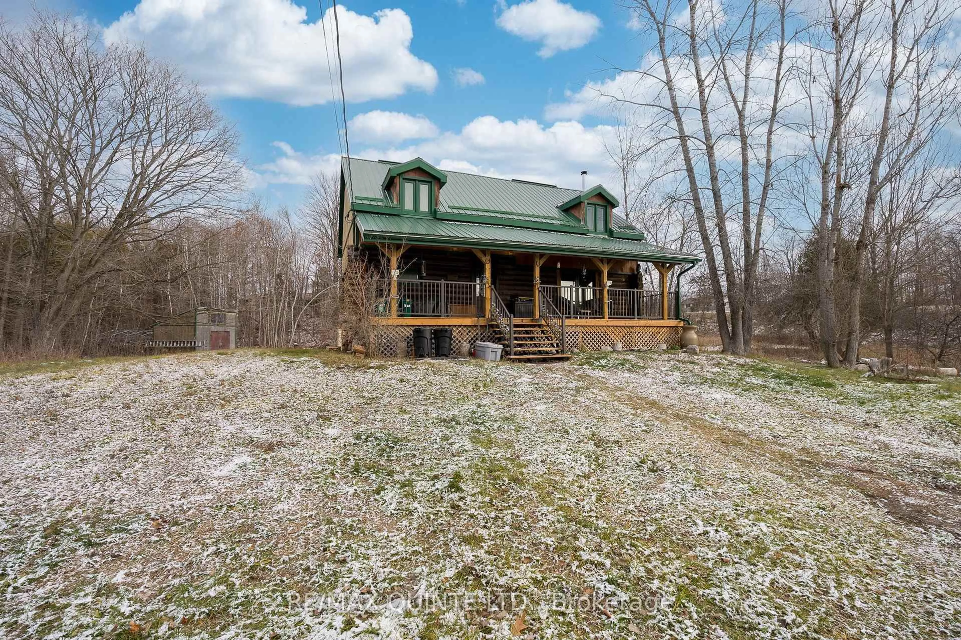 A pic from outside/outdoor area/front of a property/back of a property/a pic from drone, unknown for 20 Thompson Rd, Madoc Ontario K0K 2K0
