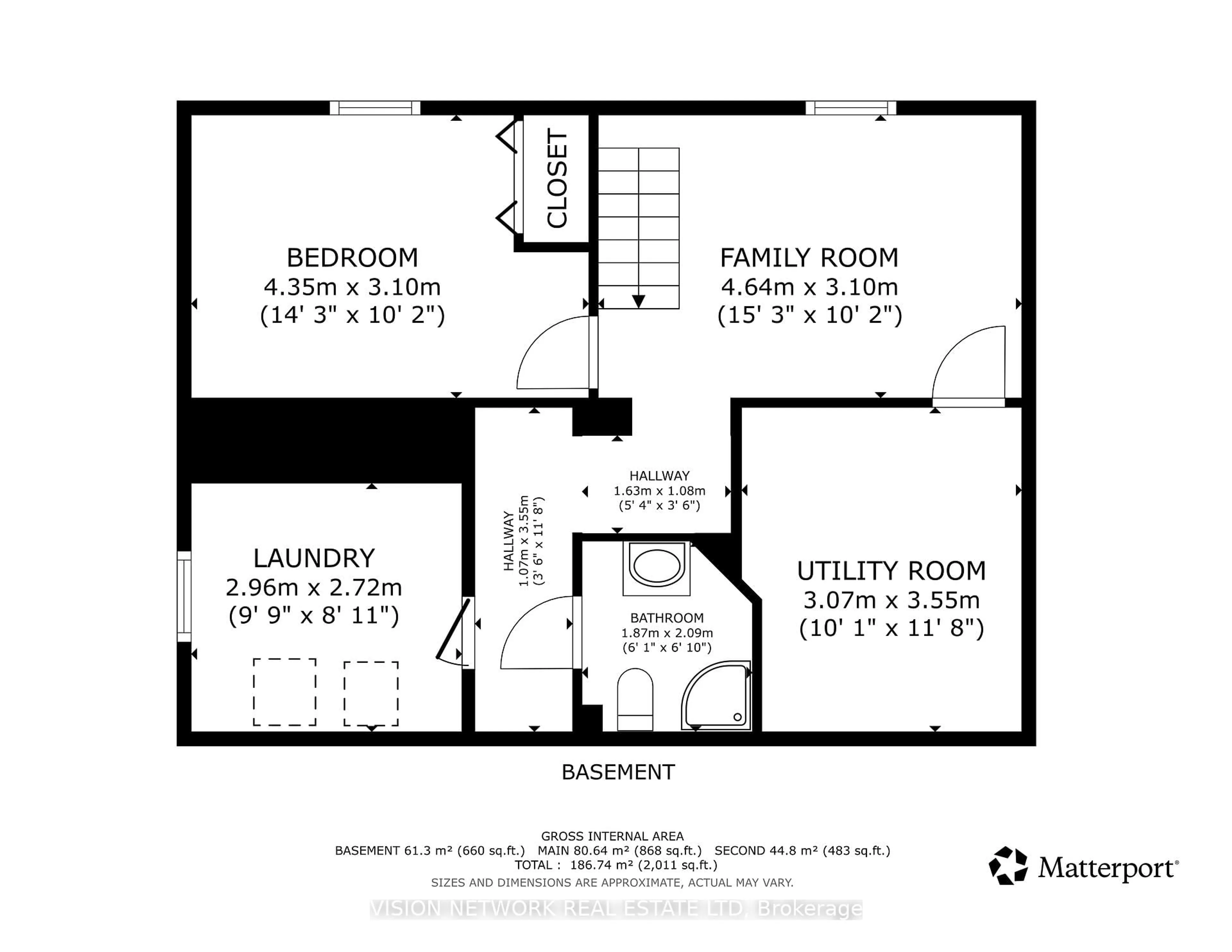 Floor plan for 192 Taylor St, London East Ontario N5Y 2J4