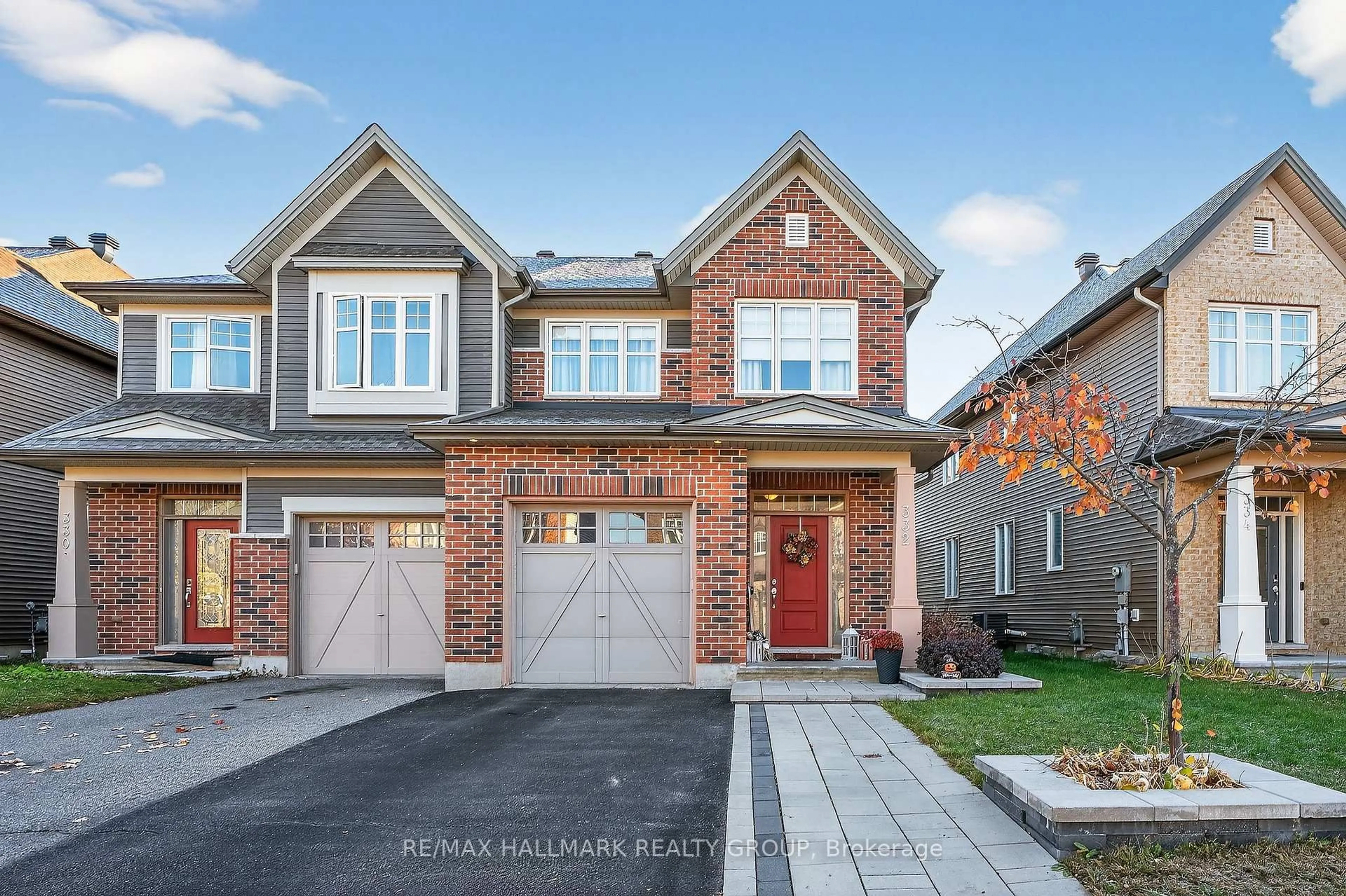 Home with brick exterior material, street for 332 Gracewood Cres, Ottawa Ontario K1T 0J7
