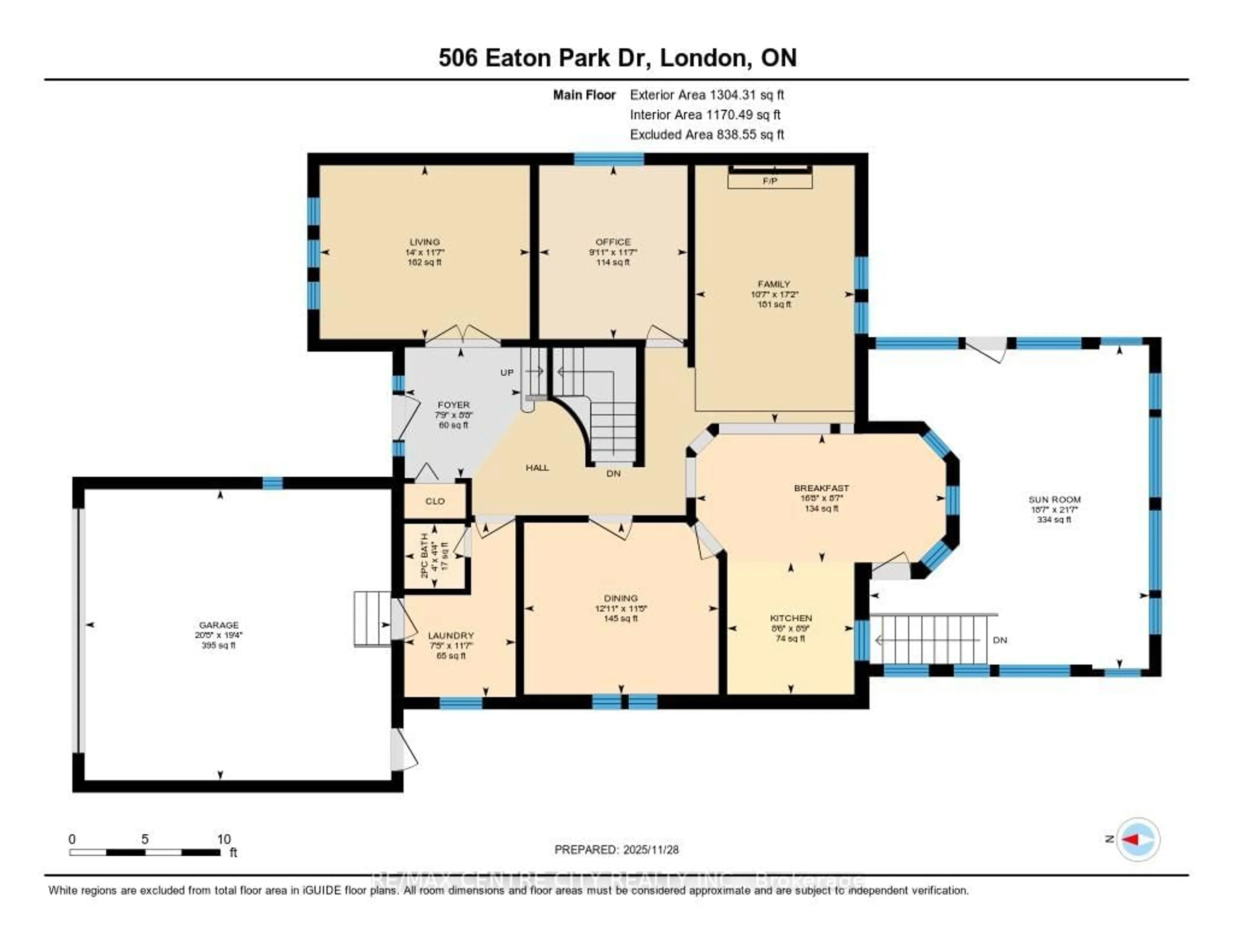 Floor plan for 506 Eaton Park Dr, London South Ontario N6J 4J9