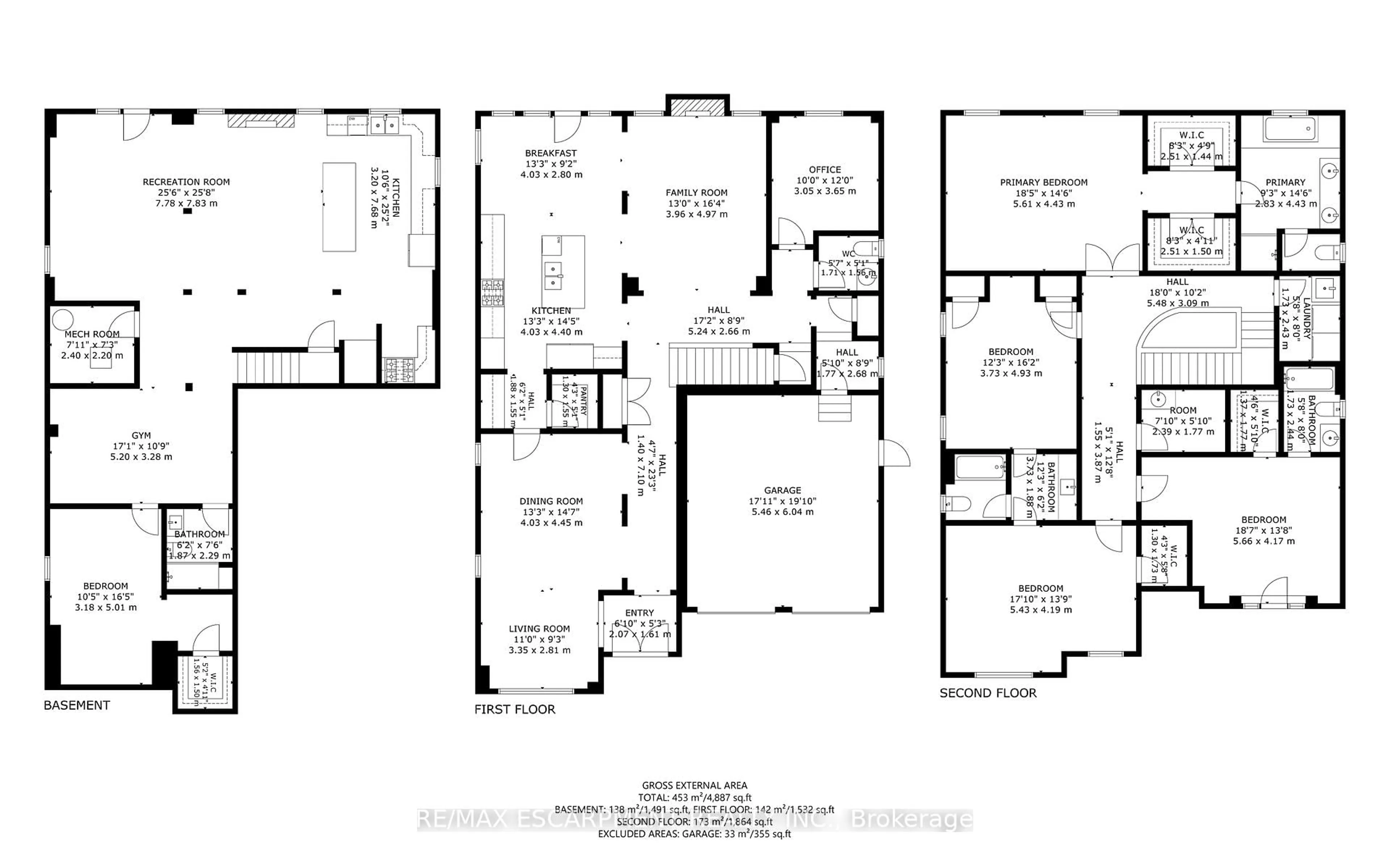 Floor plan for 60 Golden Hawk Dr, Hamilton Ontario L8B 1W9