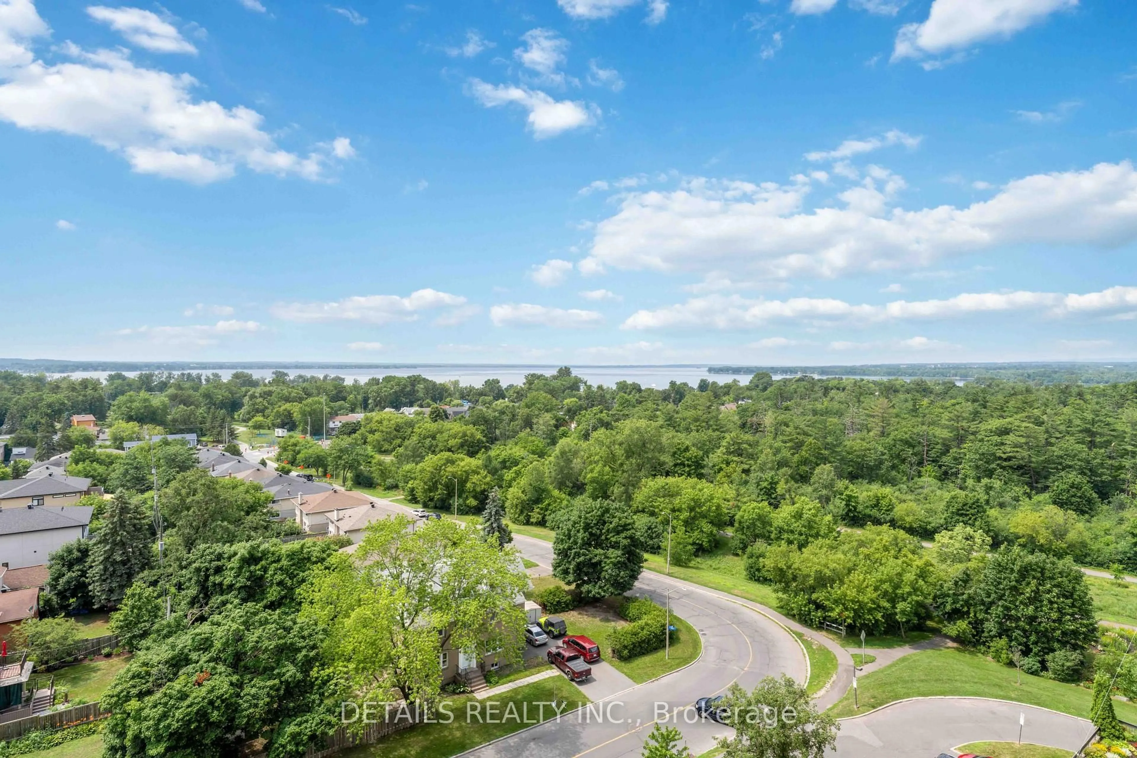 A pic from outside/outdoor area/front of a property/back of a property/a pic from drone, water/lake/river/ocean view for 265 Poulin Ave #1910, Ottawa Ontario K2B 7Y8