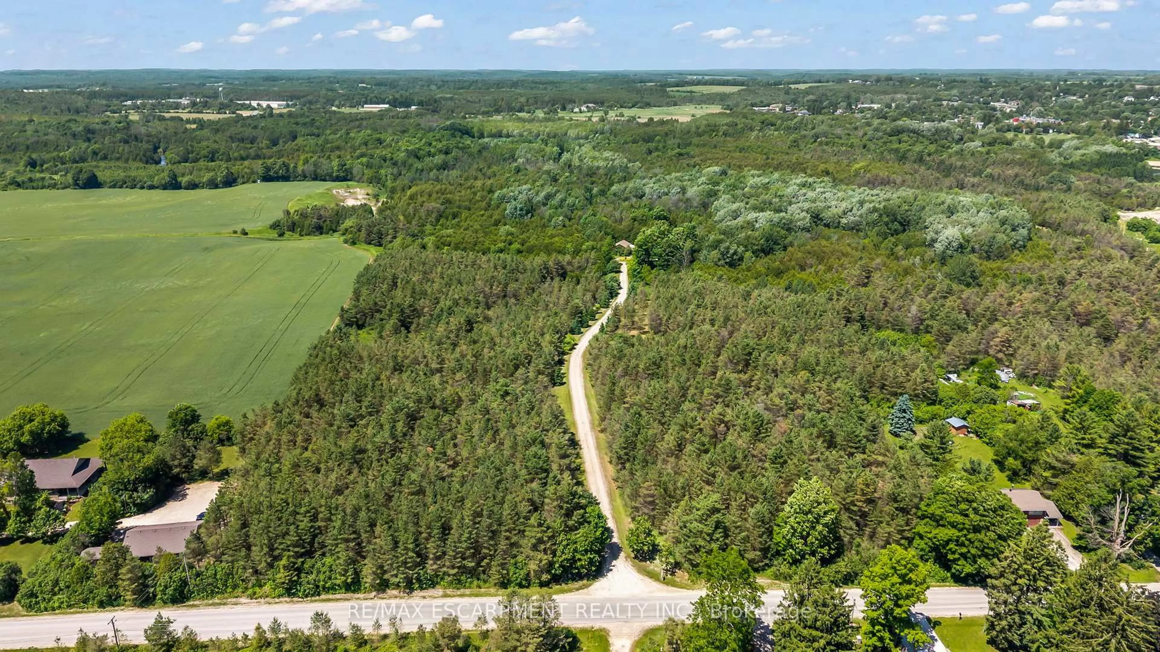 A pic from outside/outdoor area/front of a property/back of a property/a pic from drone, forest/trees view for 302783 Douglas St, West Grey Ontario N0G 1R0