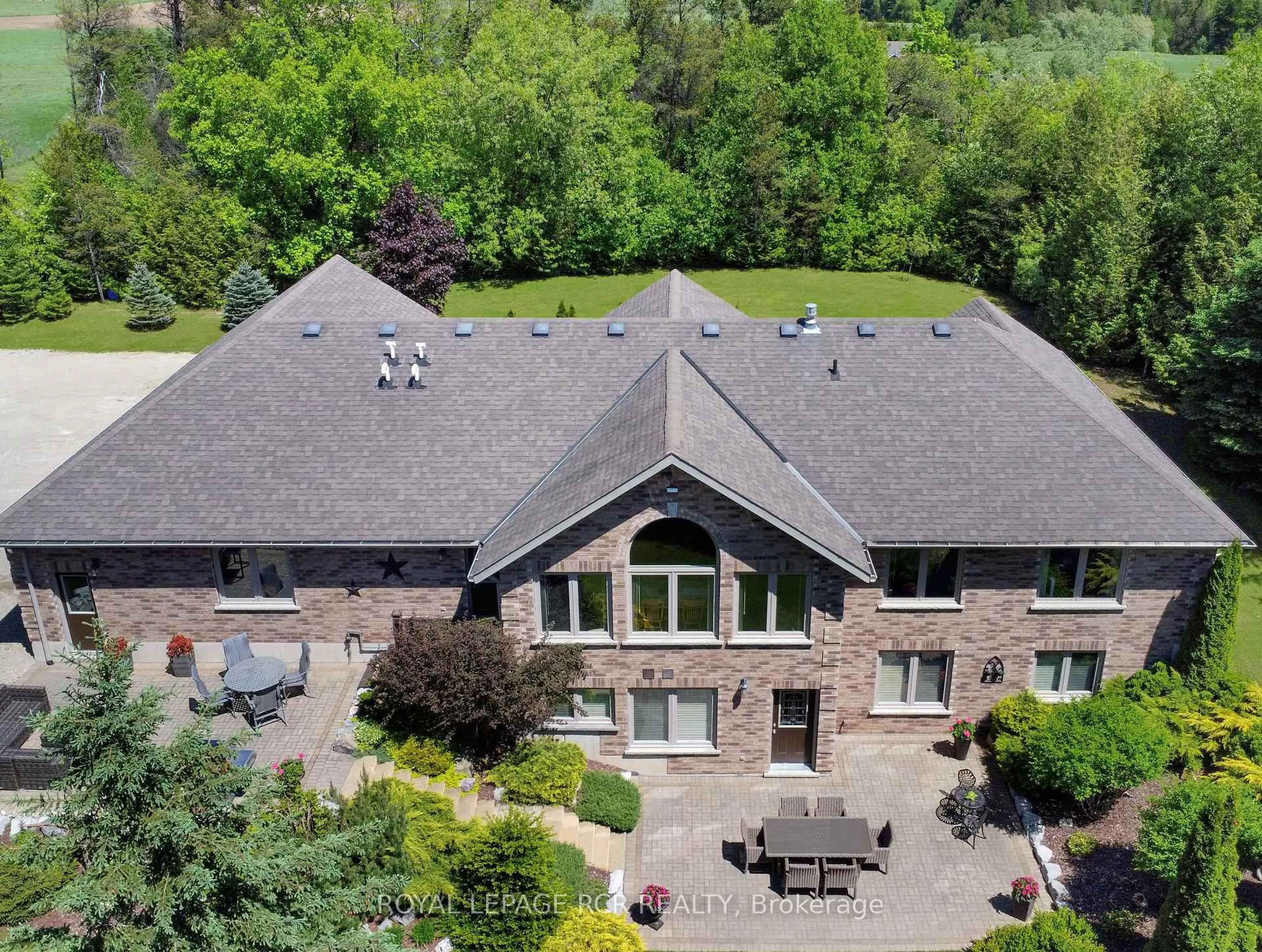 A pic from outside/outdoor area/front of a property/back of a property/a pic from drone, mountain view for 555374 Mono Amaranth Townline, Amaranth Ontario L9V 1L7