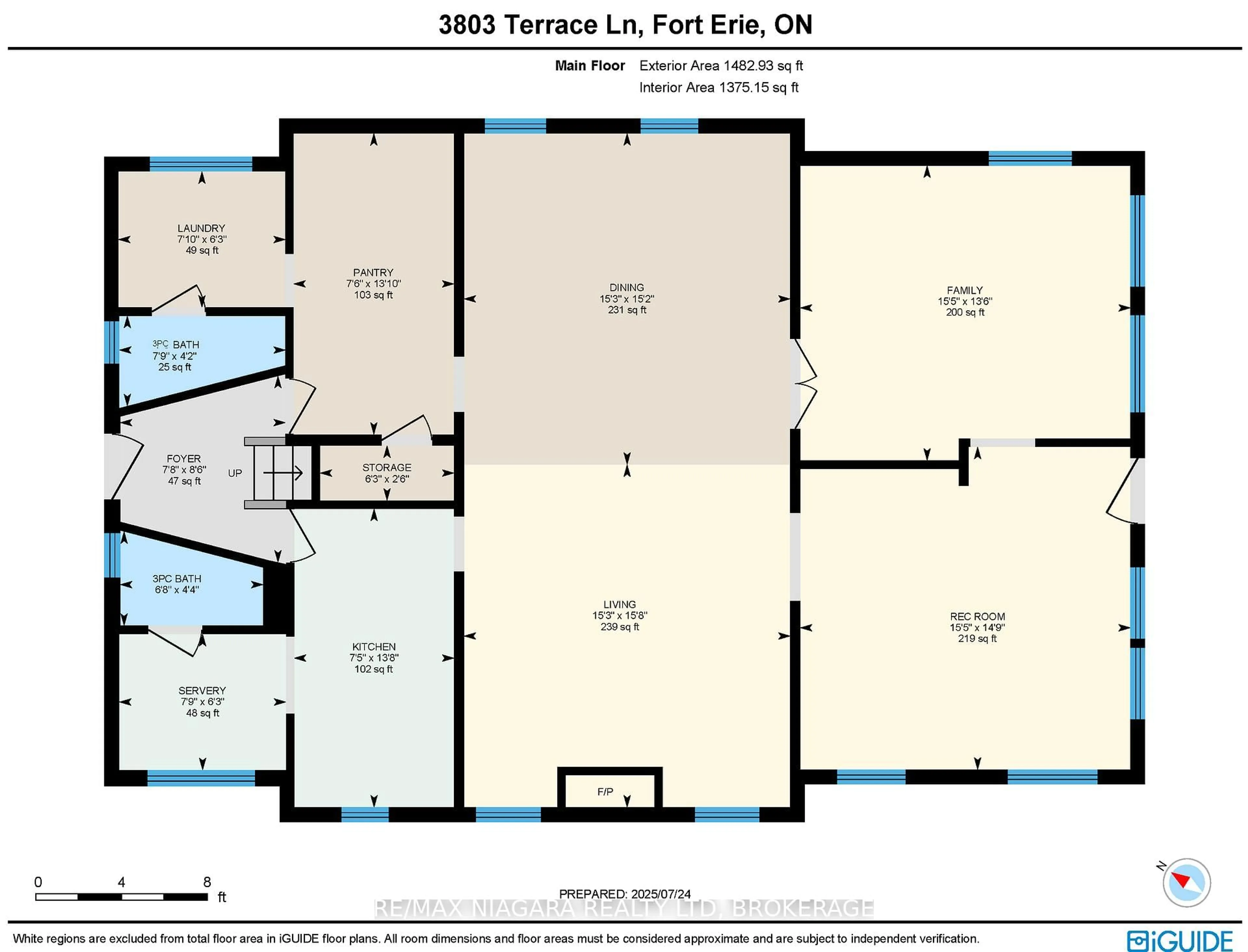 Floor plan for 3803 Terrace Lane, Fort Erie Ontario L0S 1B0