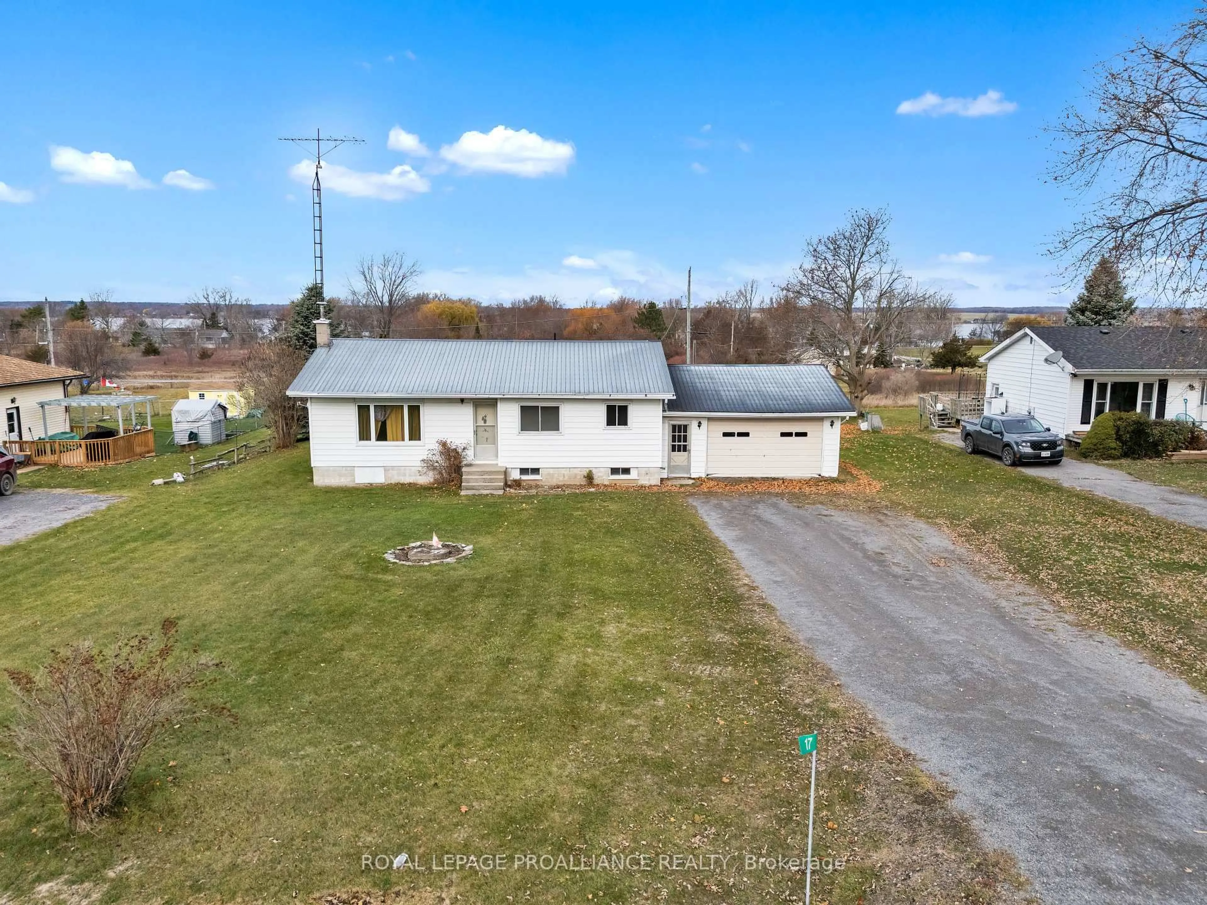 A pic from outside/outdoor area/front of a property/back of a property/a pic from drone, unknown for 17 Third Concession Rd, Napanee Ontario K7R 3K7