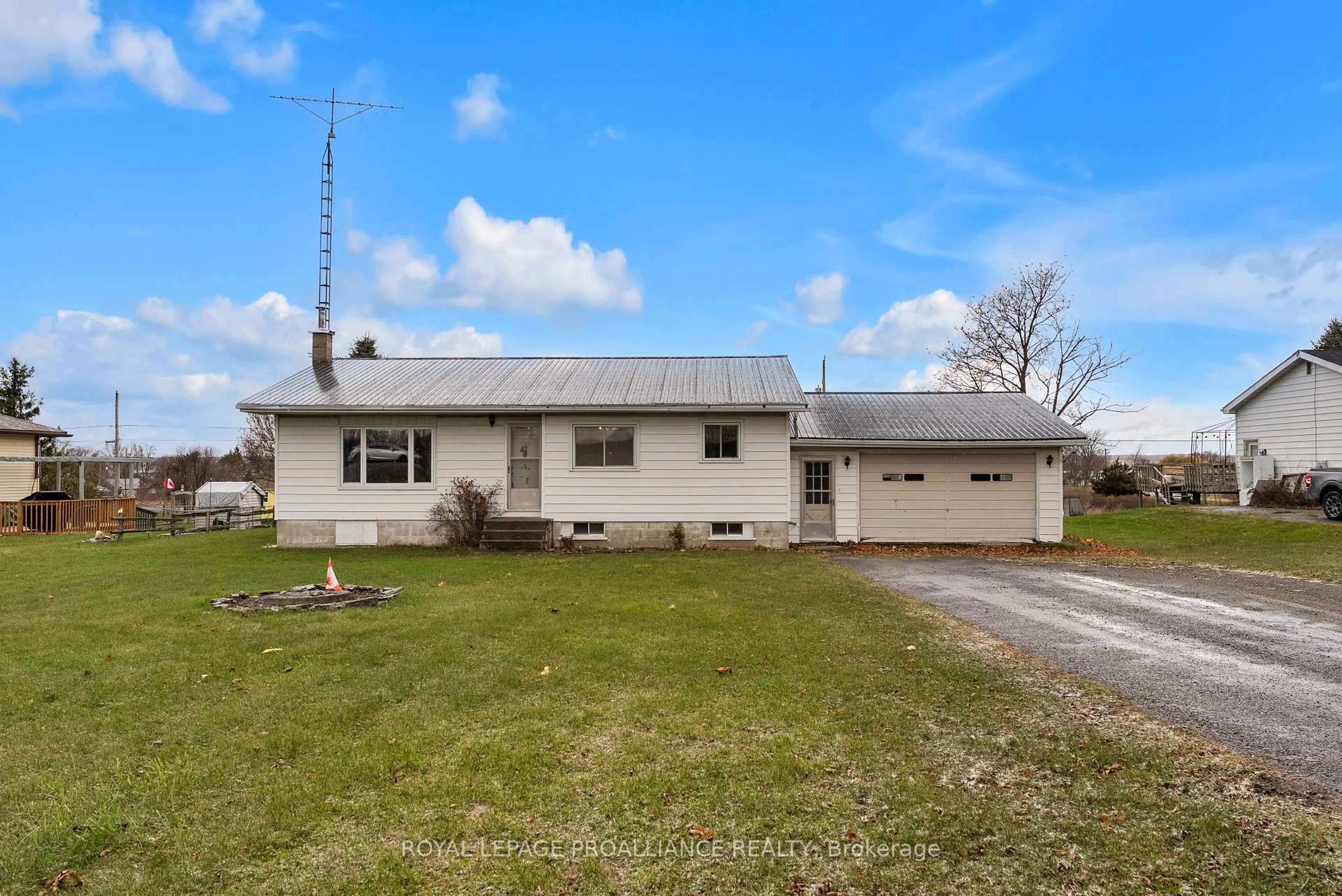 A pic from outside/outdoor area/front of a property/back of a property/a pic from drone, unknown for 17 Third Concession Rd, Napanee Ontario K7R 3K7