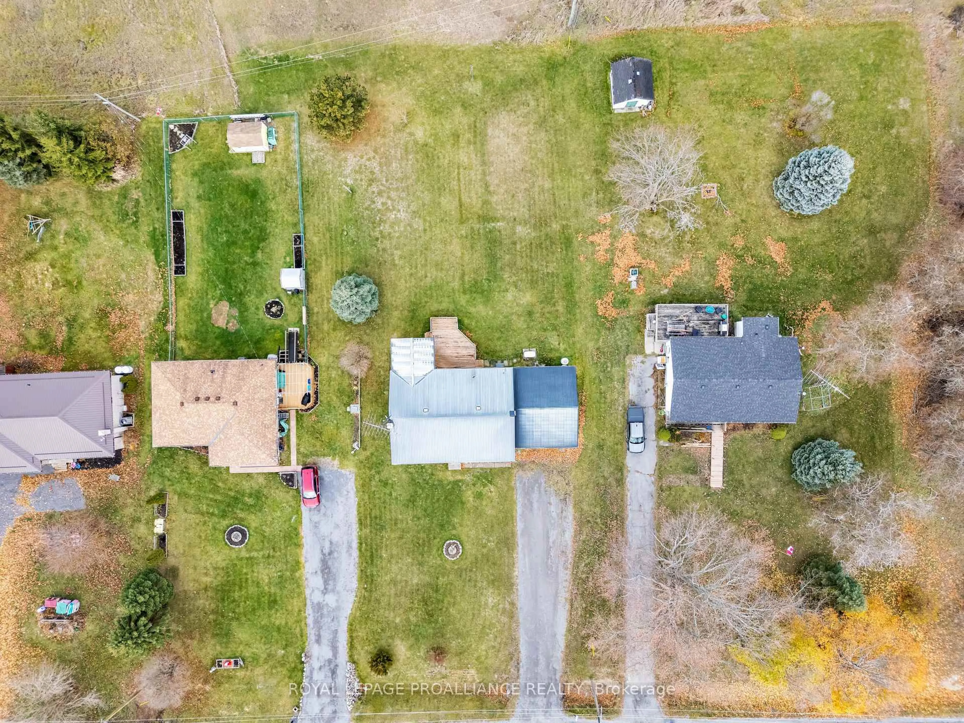 A pic from outside/outdoor area/front of a property/back of a property/a pic from drone, street for 17 Third Concession Rd, Napanee Ontario K7R 3K7