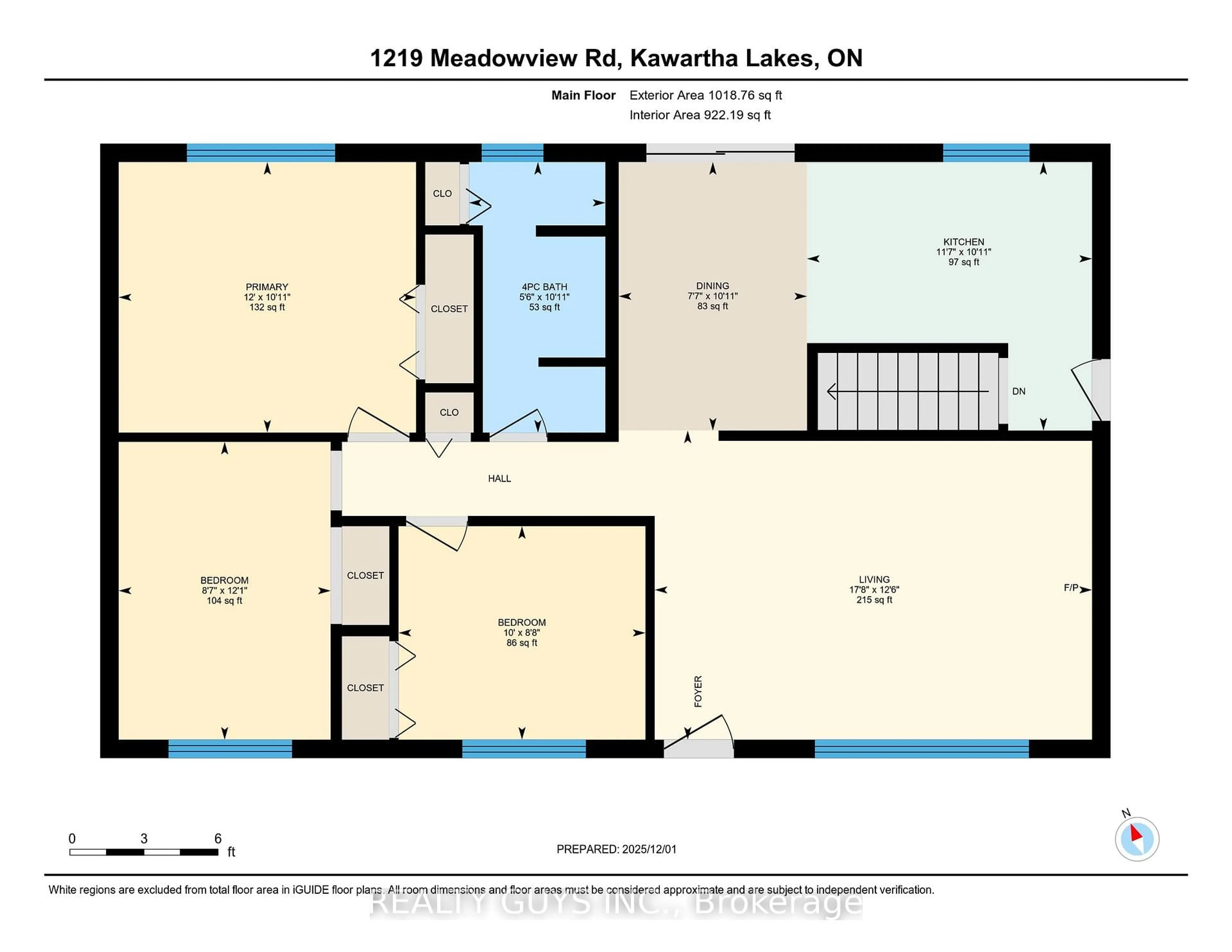 Floor plan for 1219 Meadowview Rd, Kawartha Lakes Ontario K0L 2W0