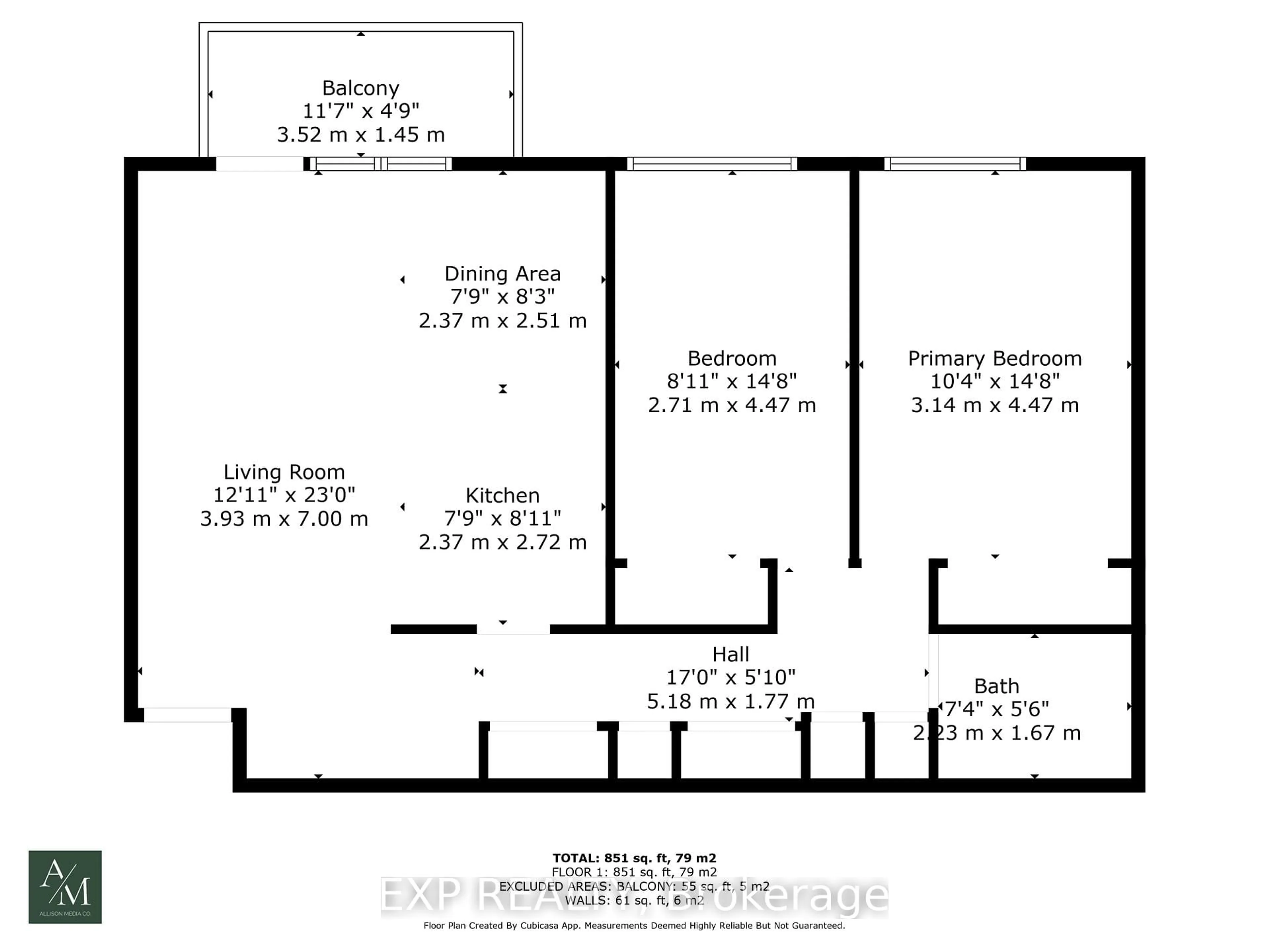 Floor plan for 264 Oakdale Ave #301, St. Catharines Ontario L2P 2K4