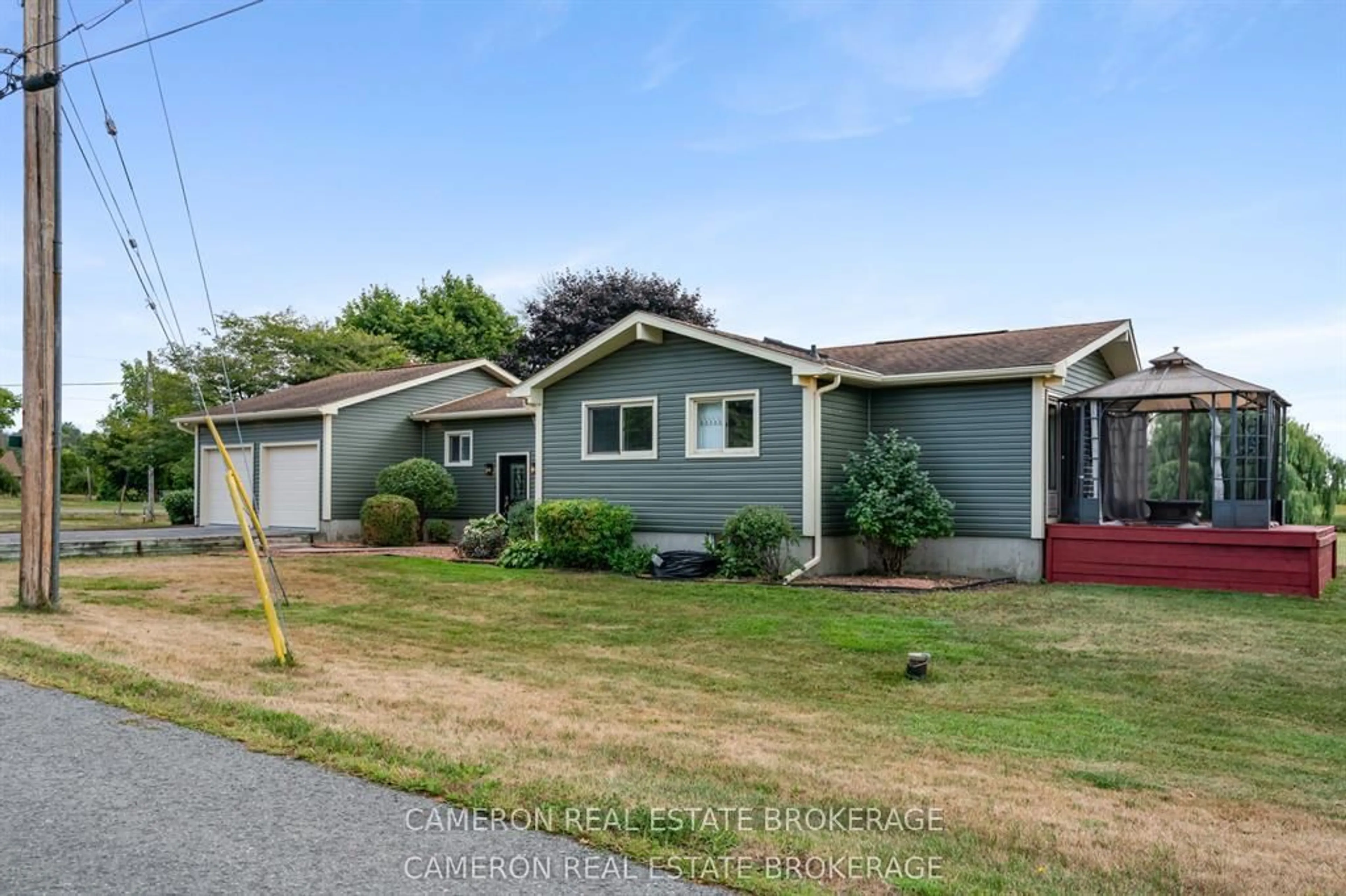 Home with vinyl exterior material, street for 15474 Manning Rd, South Stormont Ontario K0C 1M0