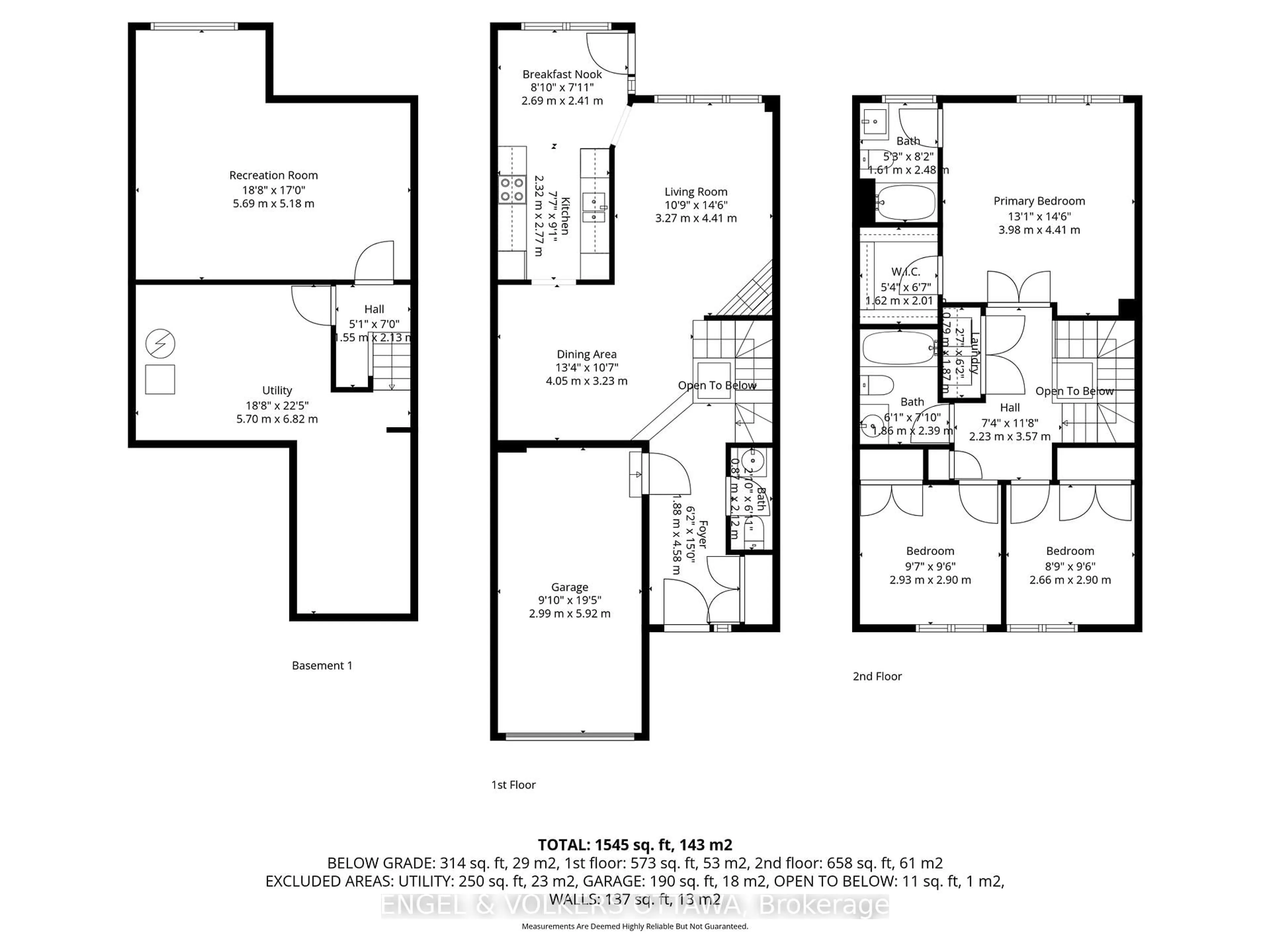 Floor plan for 21 Kimberwick Cres, Ottawa Ontario K1V 1K6
