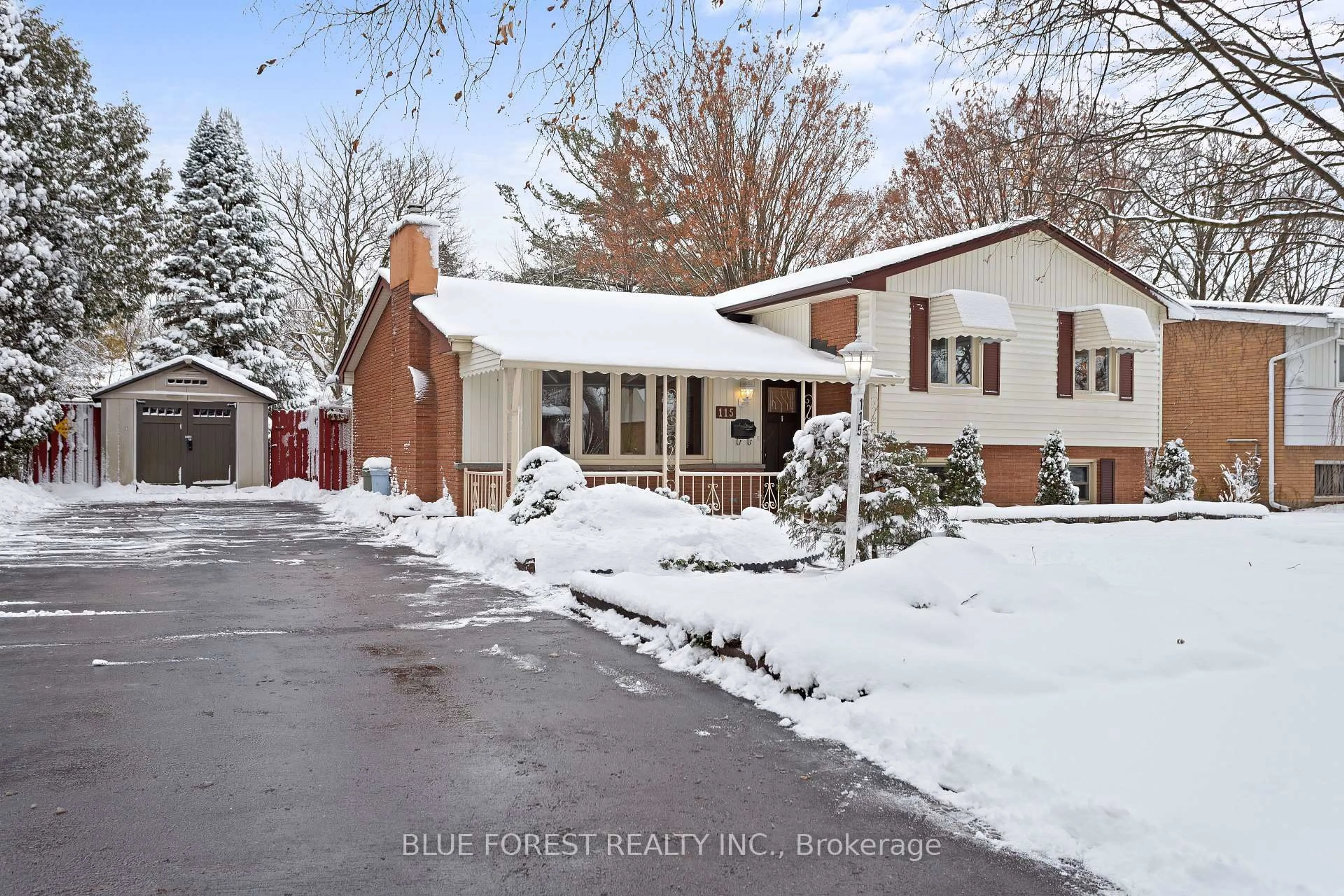 Home with brick exterior material, street for 115 Honeysuckle Cres, London East Ontario N5Y 4P5