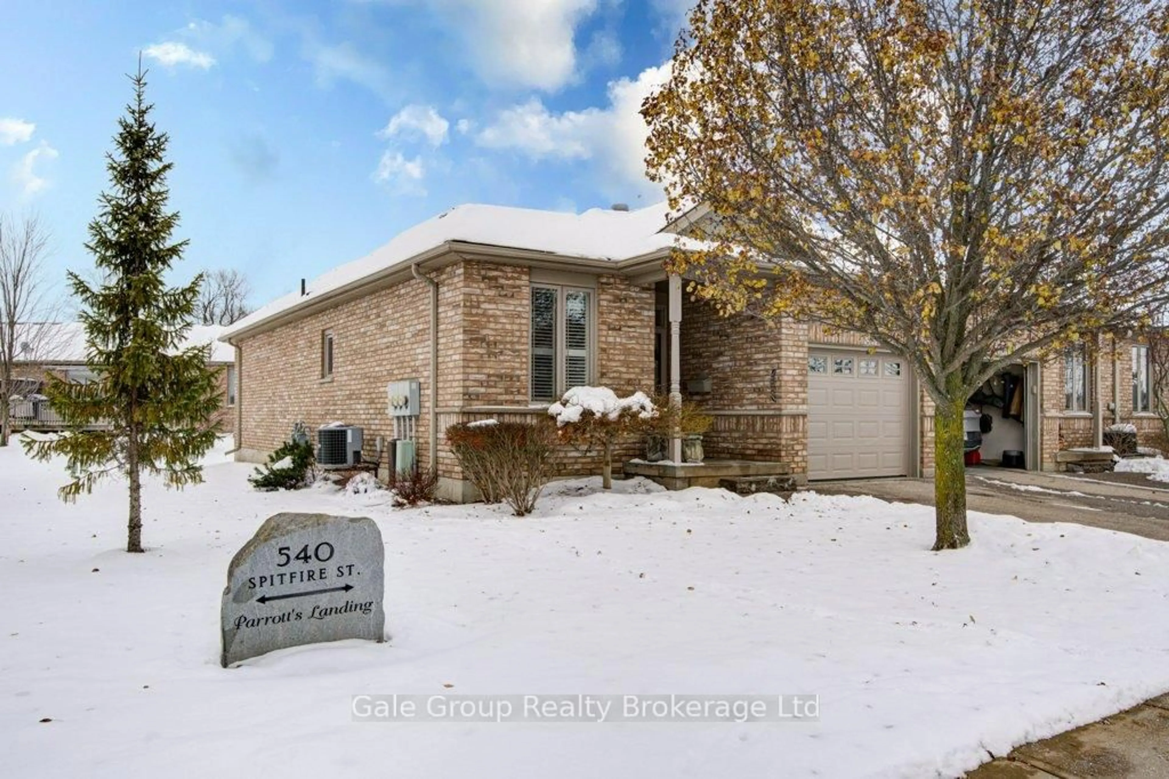 Home with brick exterior material, street for 566 Spitfire St #55, Woodstock Ontario N4T 0C2