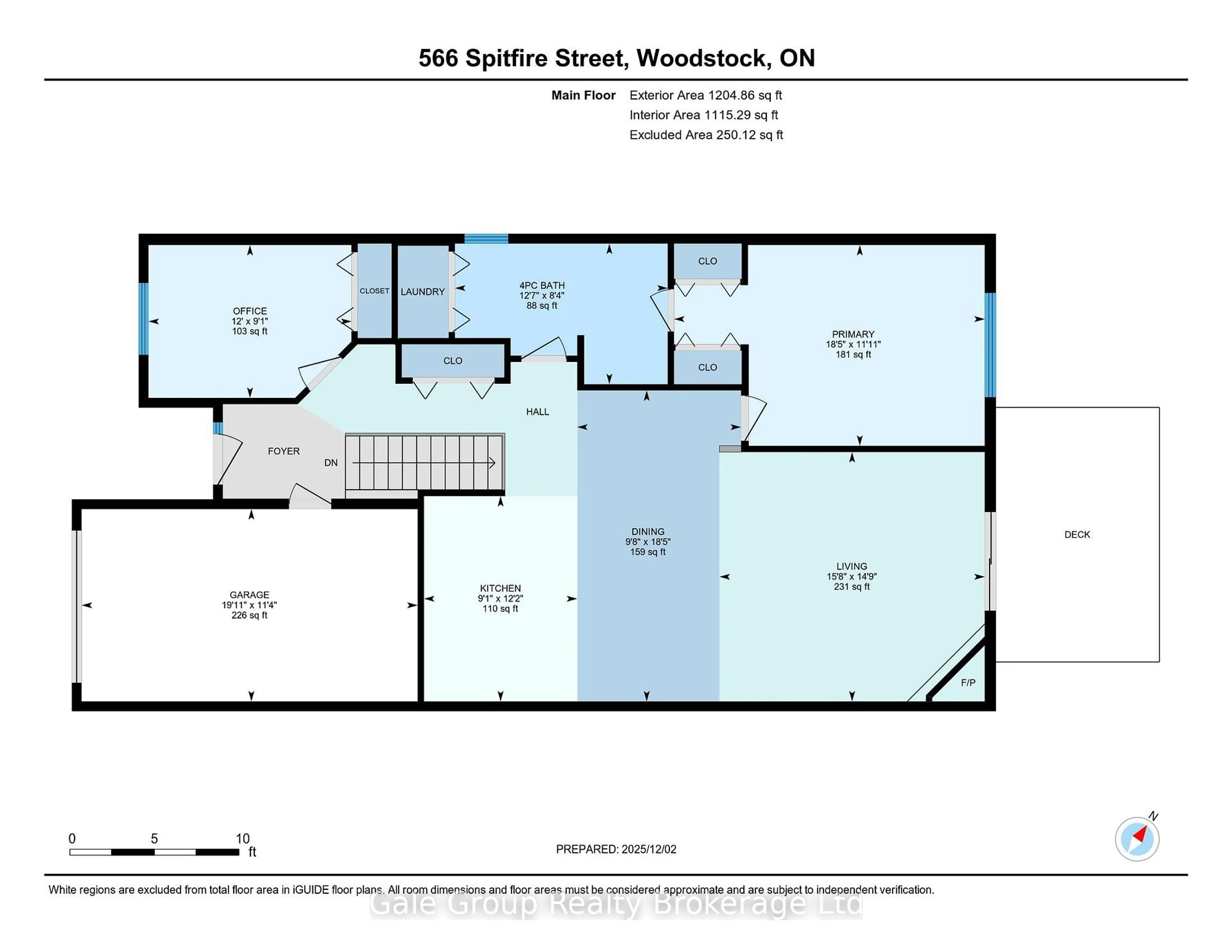 Floor plan for 566 Spitfire St #55, Woodstock Ontario N4T 0C2
