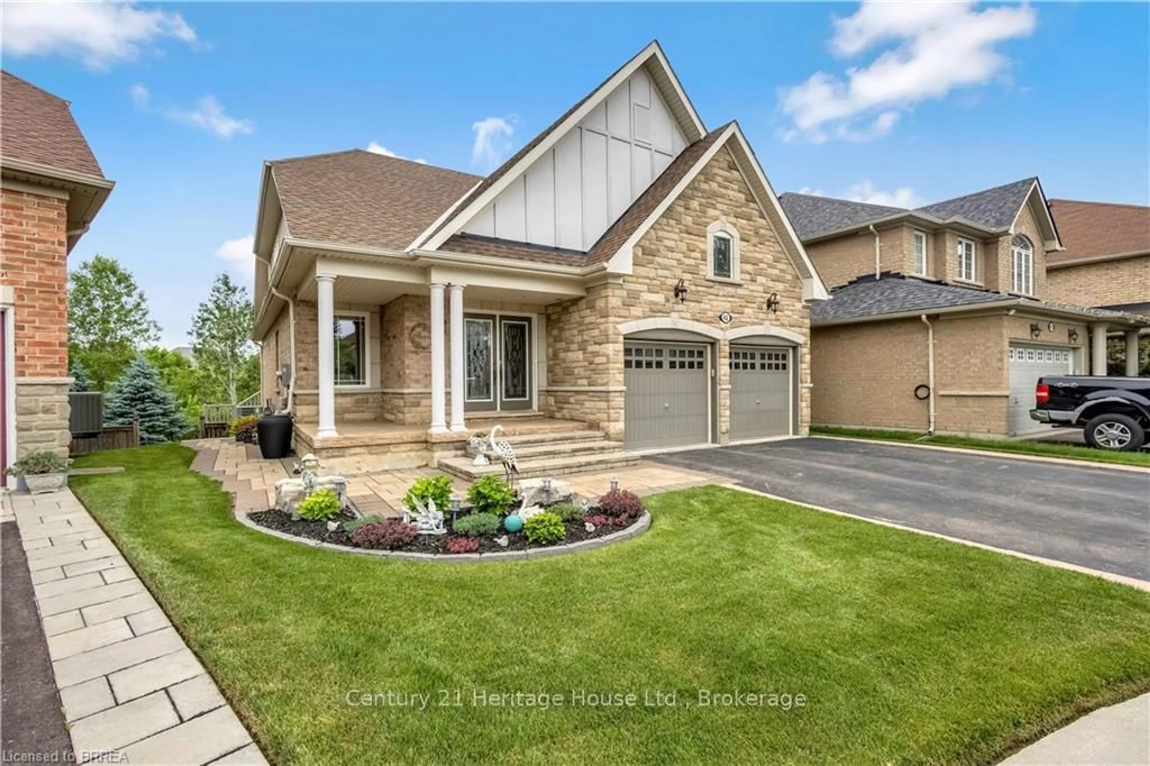 Home with brick exterior material, street for 42 Davidson Crt, Brantford Ontario N3S 0C6