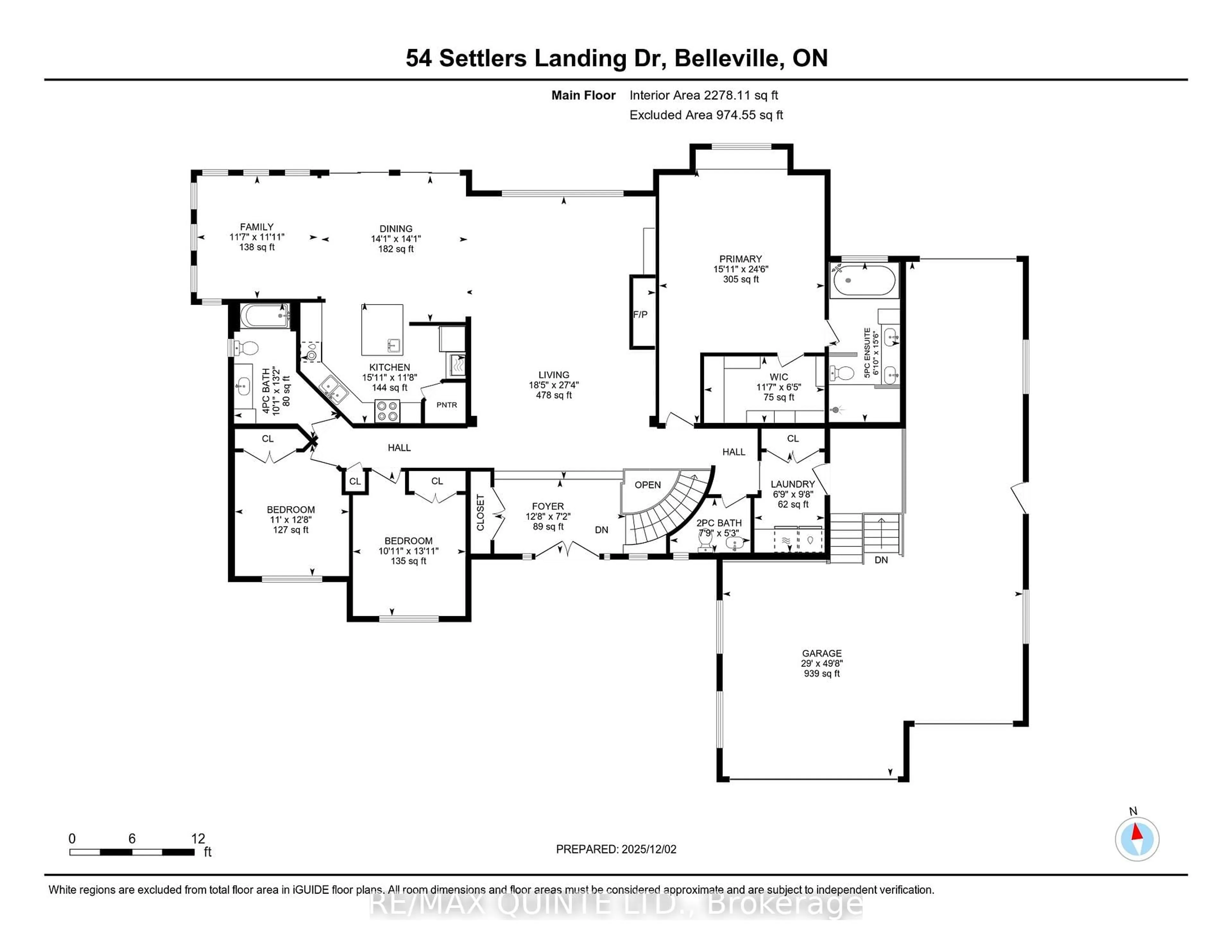 Floor plan for 54 Settlers Landing Dr, Quinte West Ontario K8R 0A9