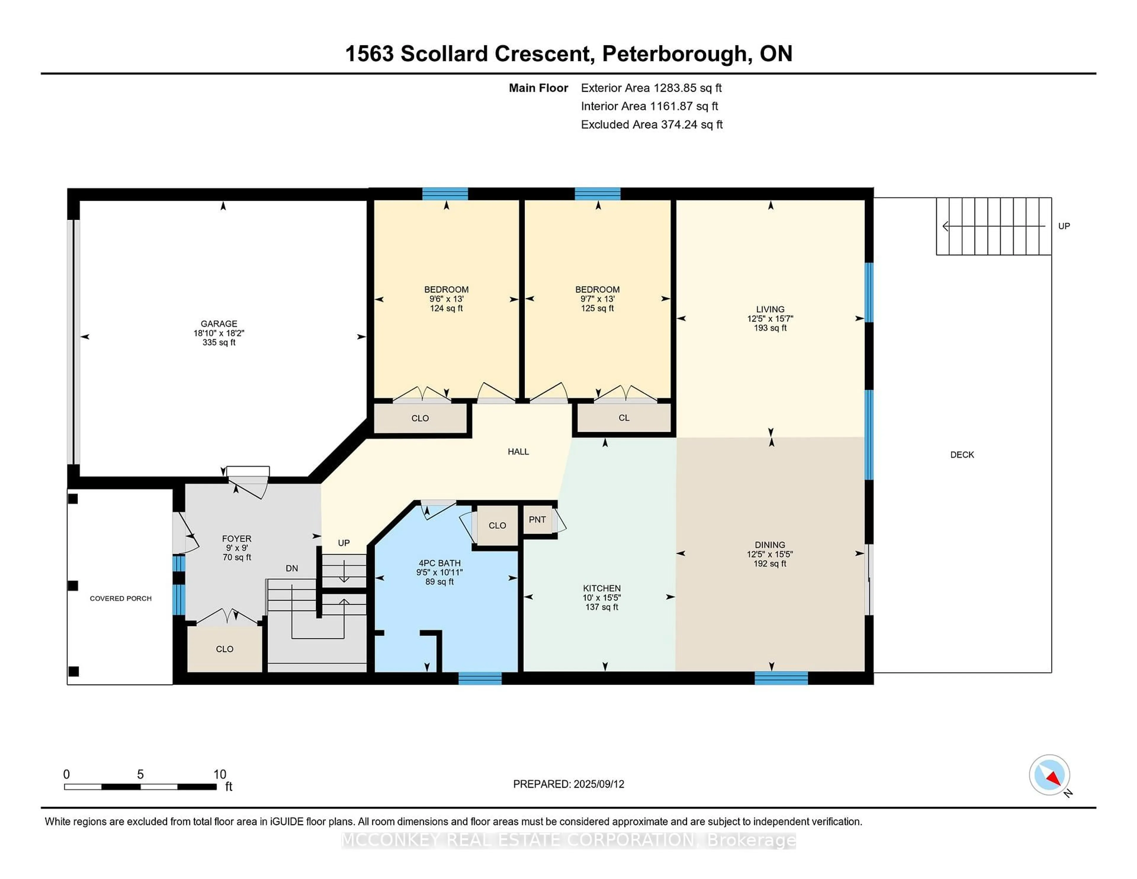 Floor plan for 1563 Scollard Cres, Peterborough Ontario K9H 0A8