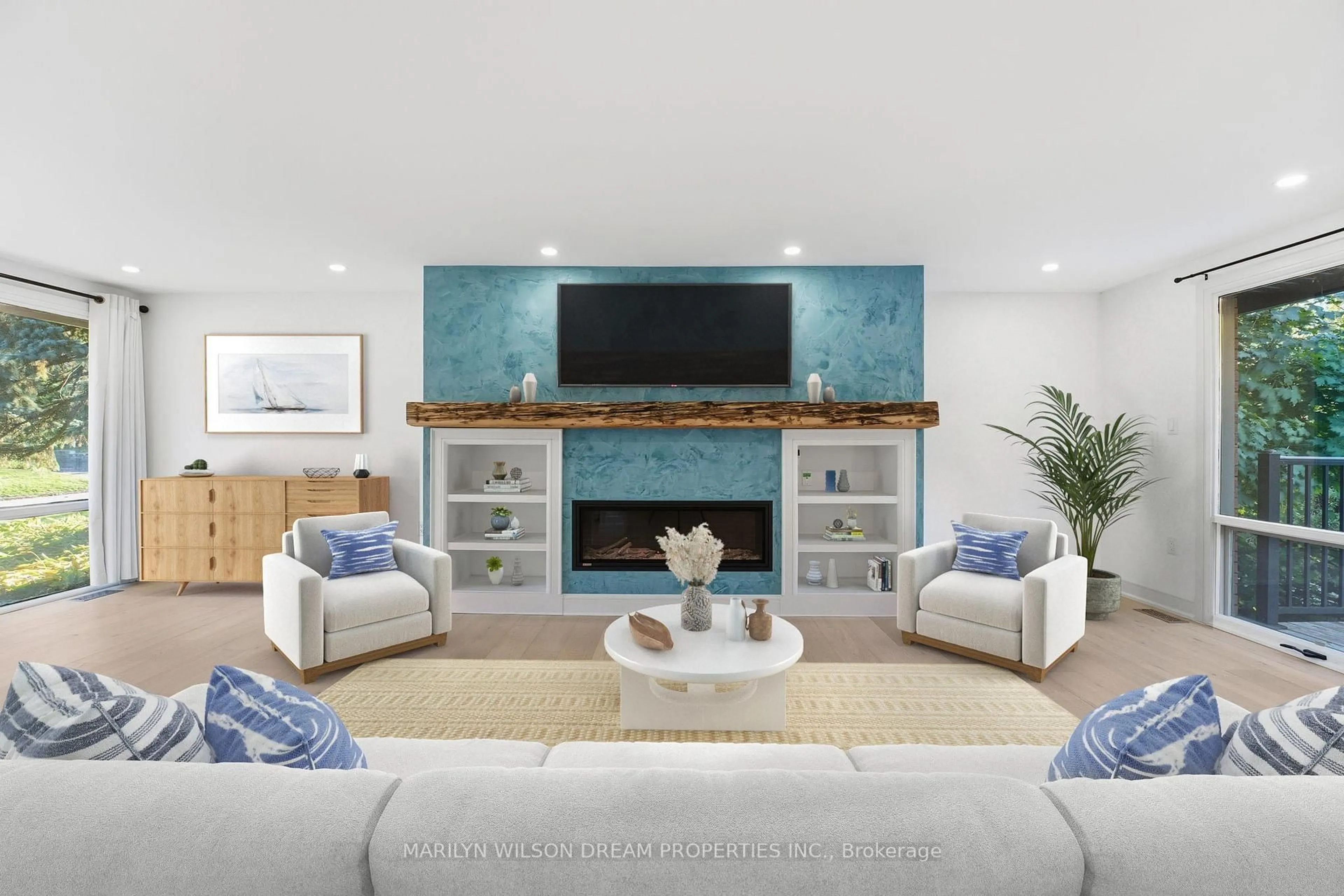 Living room with furniture, unknown for 33 Commanche Dr, Ottawa Ontario K2E 6E8