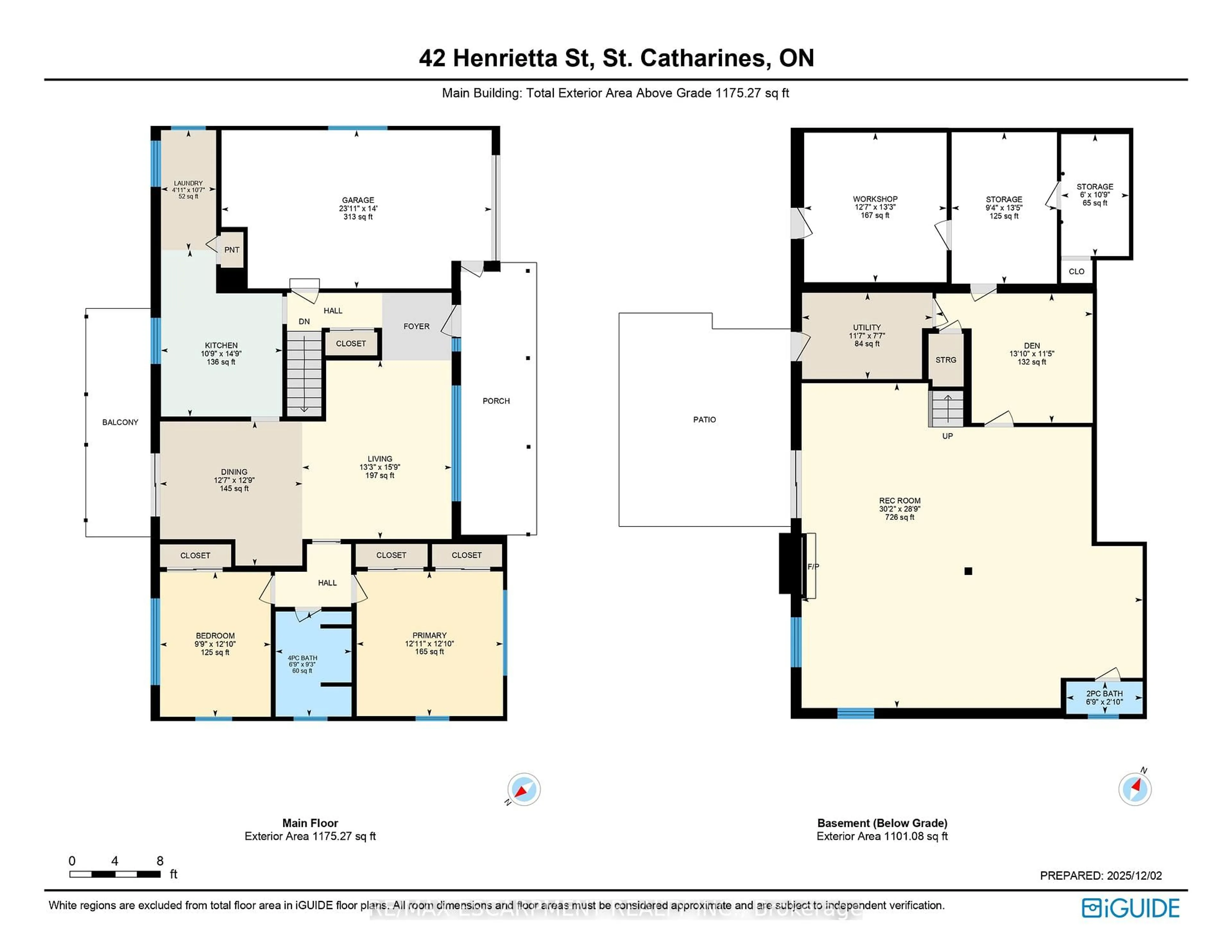 Floor plan for 42 Henrietta St, St. Catharines Ontario L2S 2M6