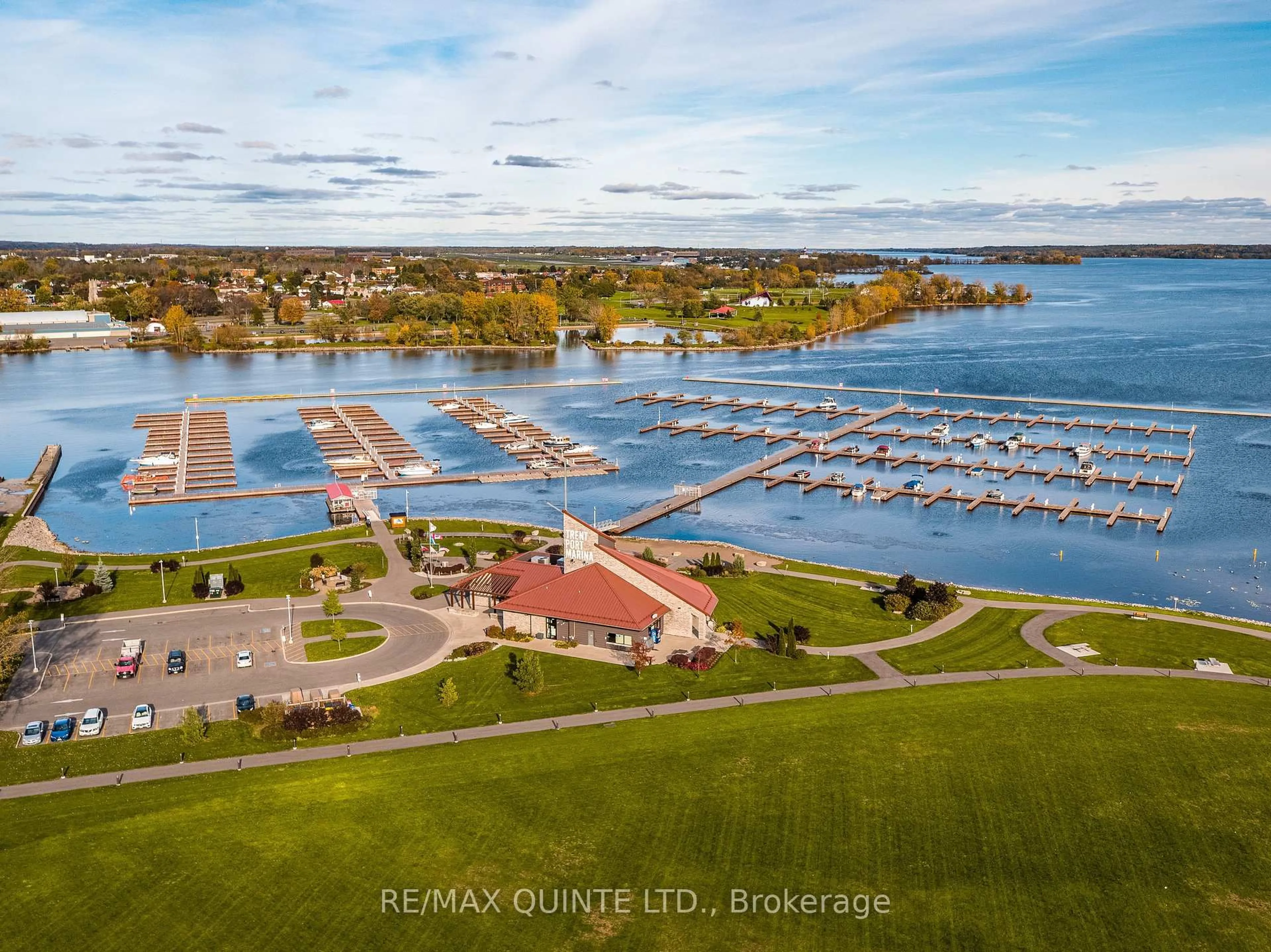 A pic from outside/outdoor area/front of a property/back of a property/a pic from drone, water/lake/river/ocean view for 56 & 58 Marmora St, Quinte West Ontario K8V 2H9