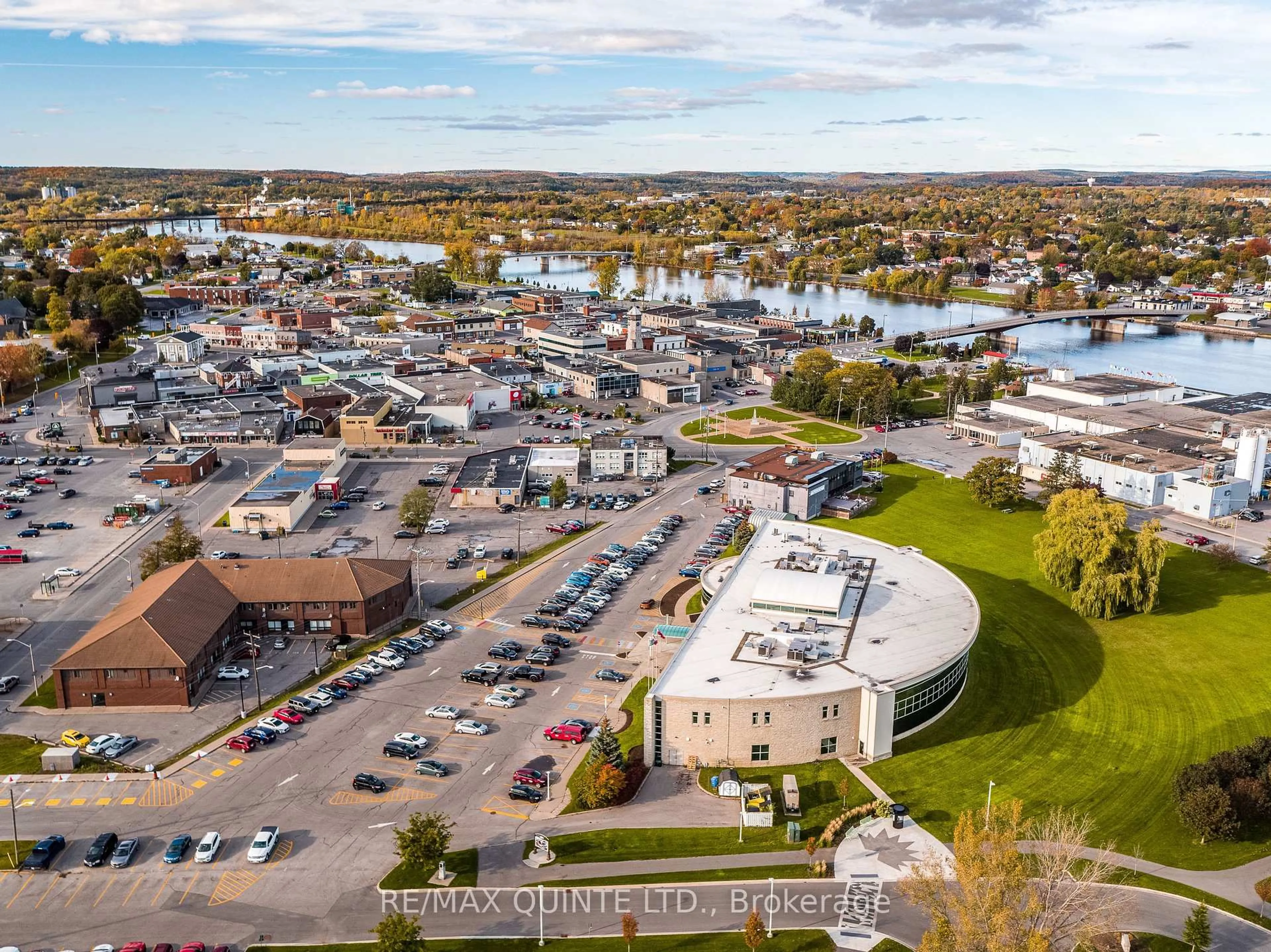 A pic from outside/outdoor area/front of a property/back of a property/a pic from drone, water/lake/river/ocean view for 56 & 58 Marmora St, Quinte West Ontario K8V 2H9