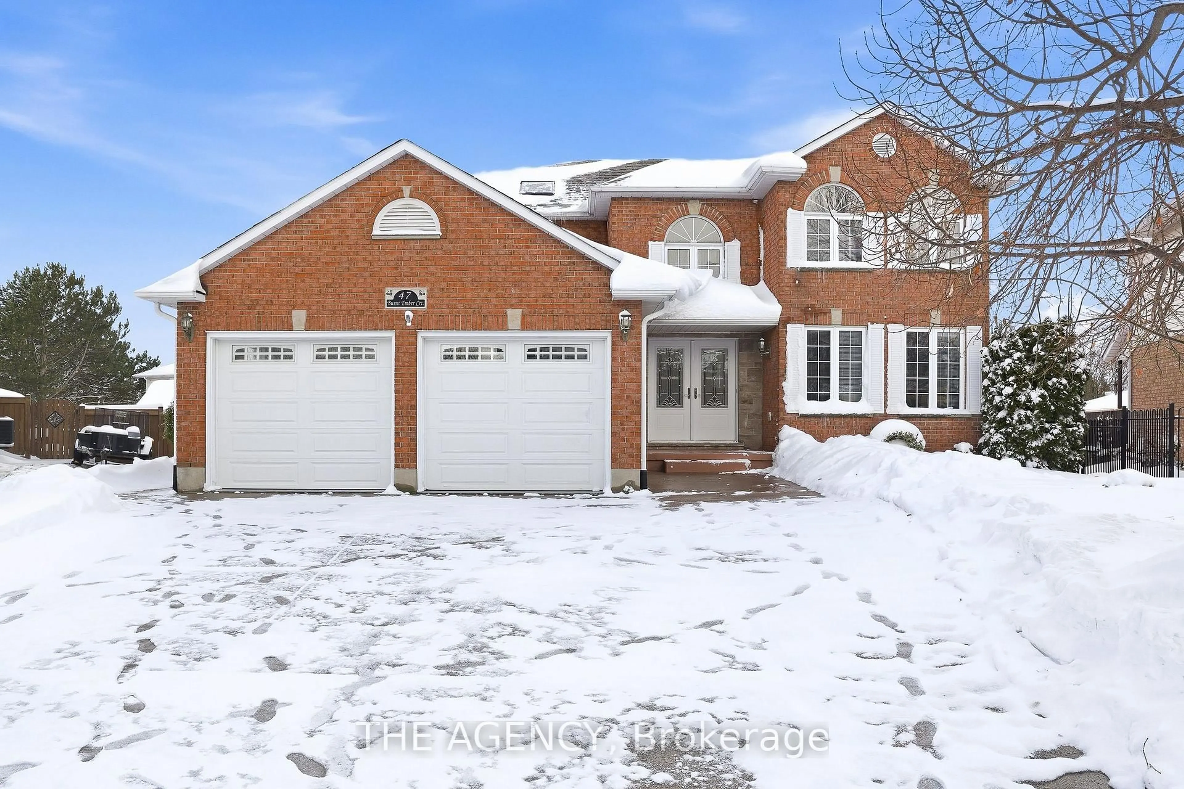 Home with brick exterior material, street for 47 Burnt Ember Crt, Kitchener Ontario N2A 3X3