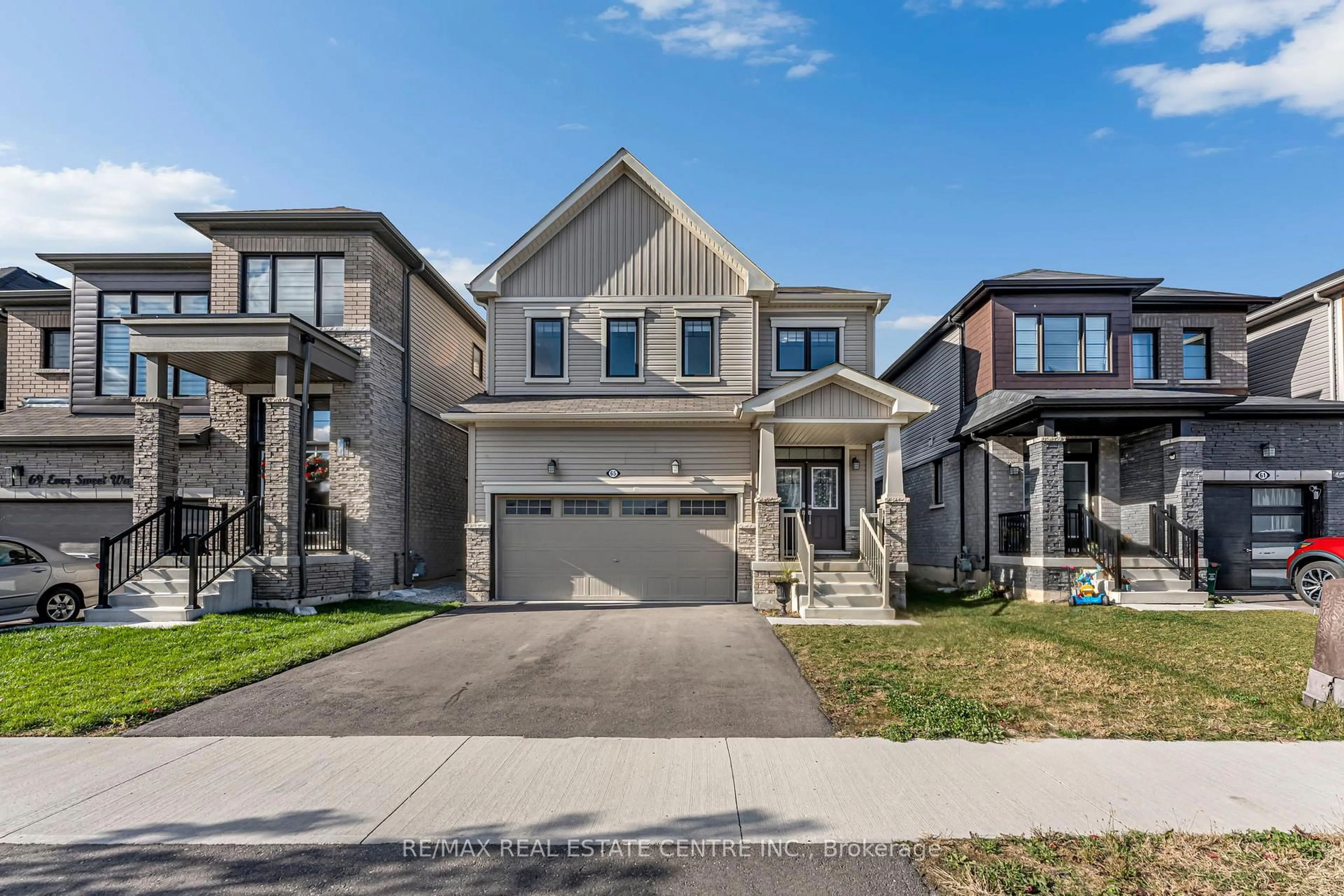 Home with brick exterior material, street for 65 Ever Sweet Way, Thorold Ontario L2V 0K8