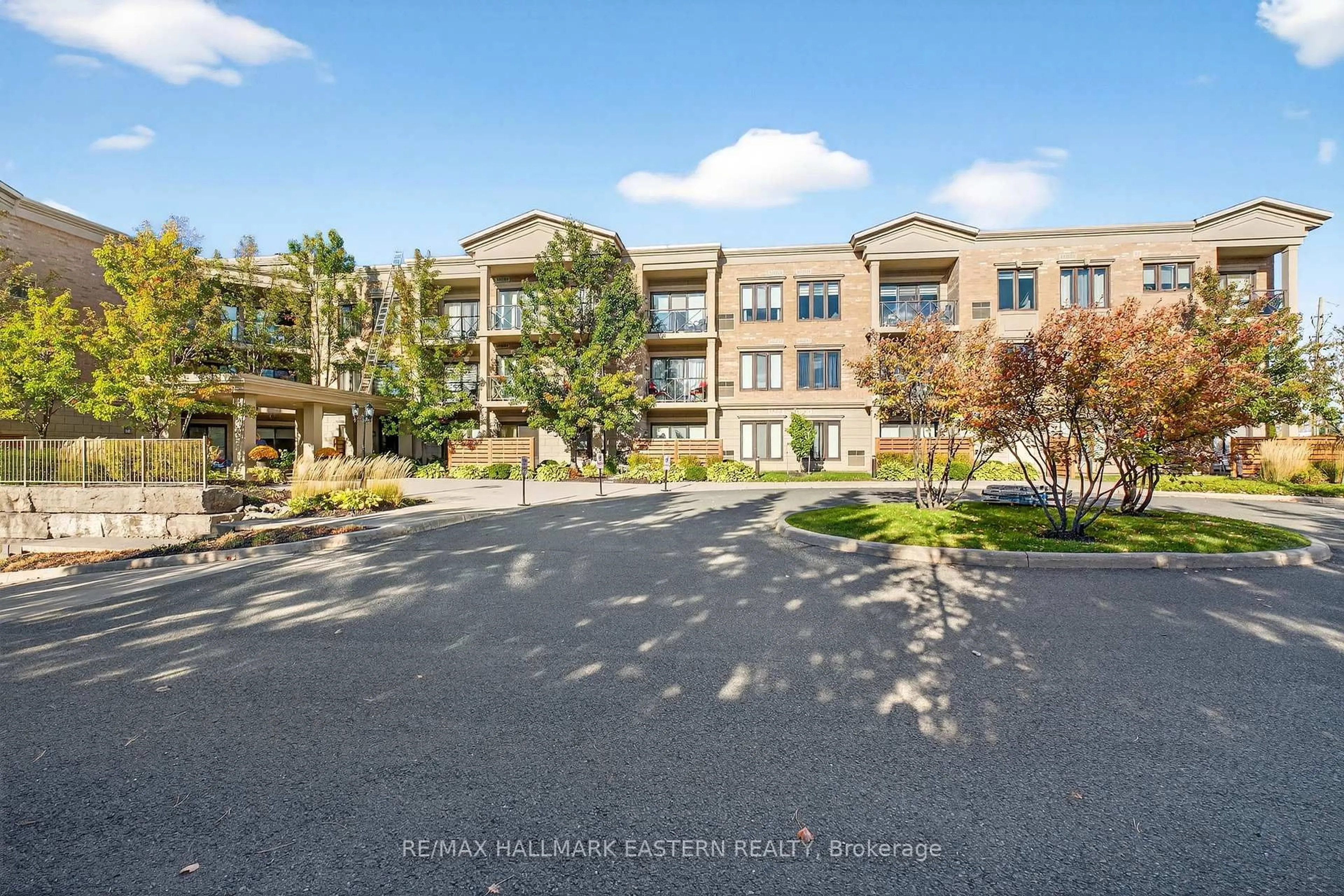 A pic from outside/outdoor area/front of a property/back of a property/a pic from drone, water/lake/river/ocean view for 869 Clonsilla Ave #PH06, Peterborough Ontario K9J 0B7