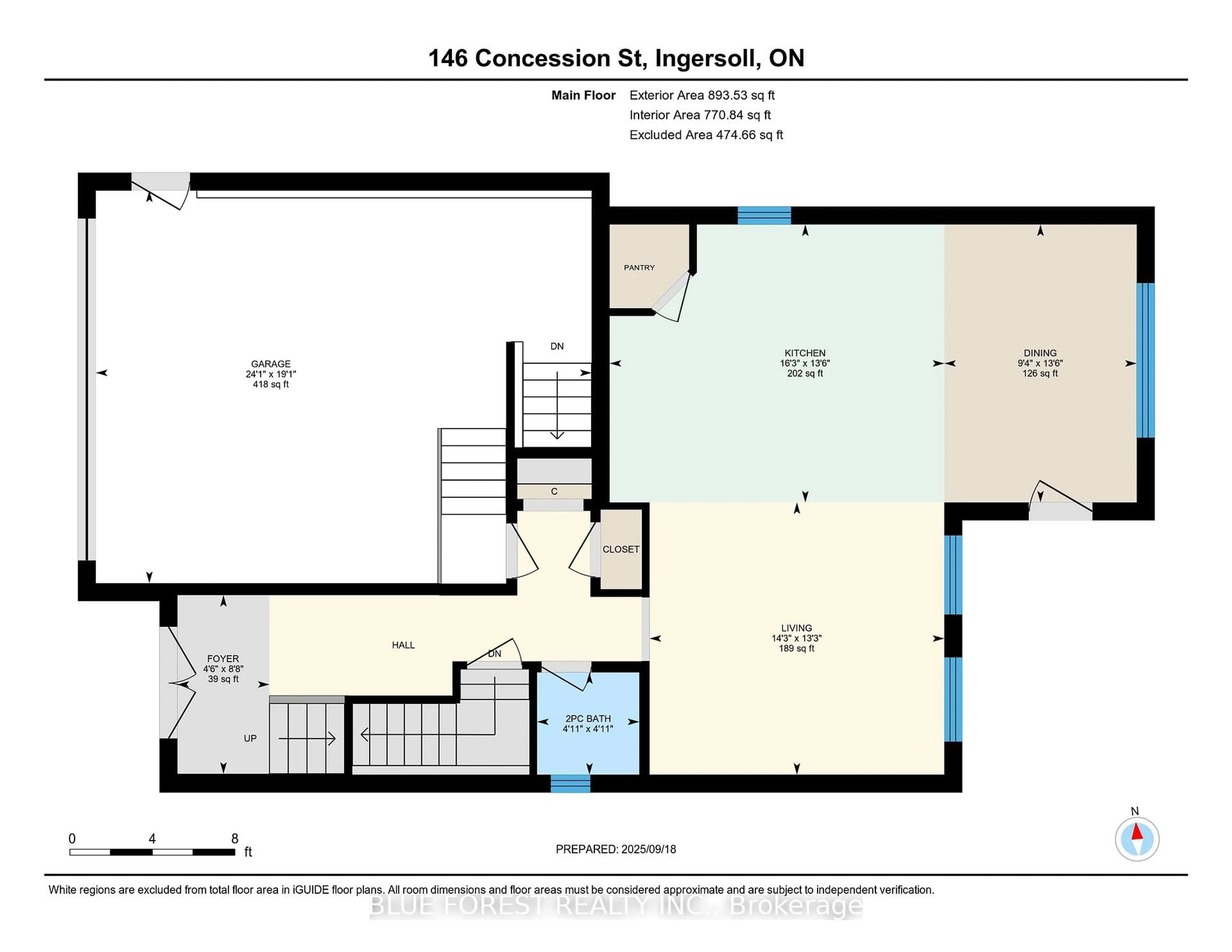 Floor plan for 146 CONCESSION St, Ingersoll Ontario N5C 3K8