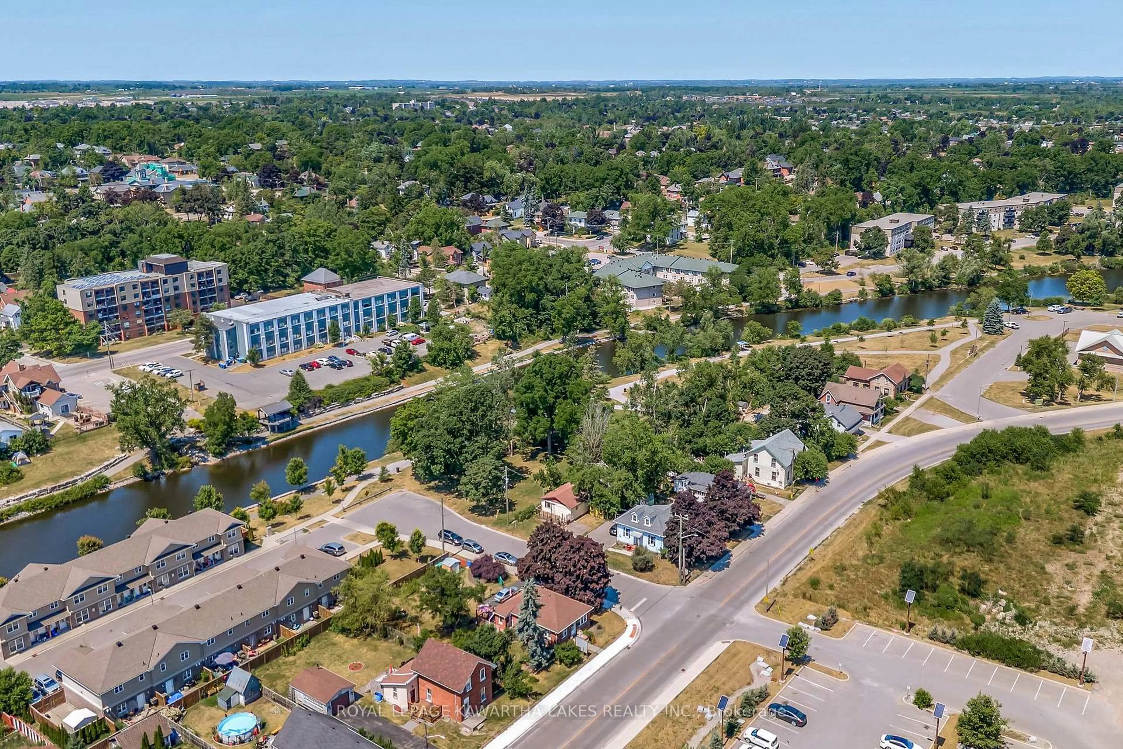 A pic from outside/outdoor area/front of a property/back of a property/a pic from drone, unknown for 4 Bond St, Kawartha Lakes Ontario K9V 3P3