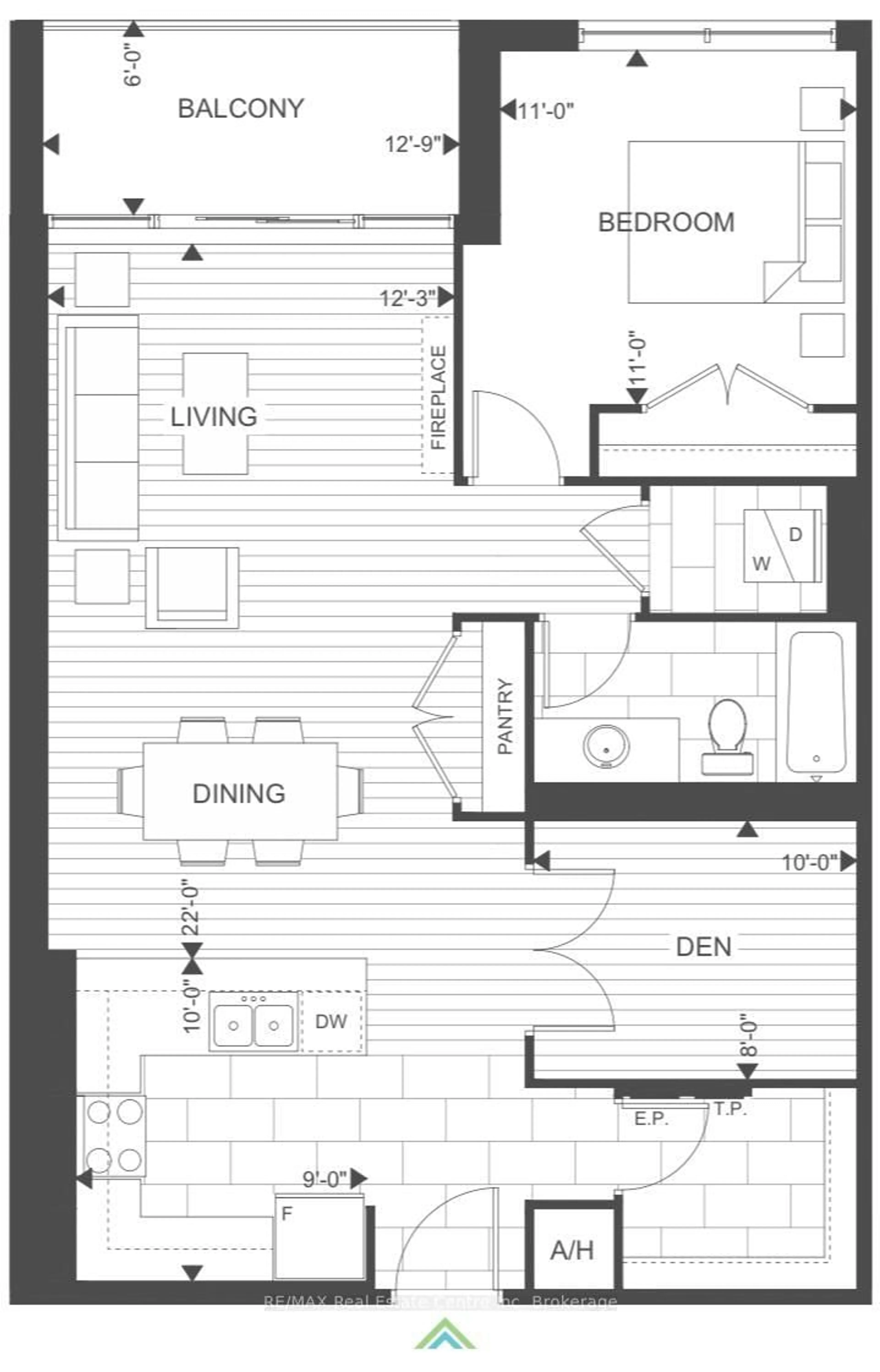 Floor plan for 1880 Gordon St #1010, Guelph Ontario N1L 0P5