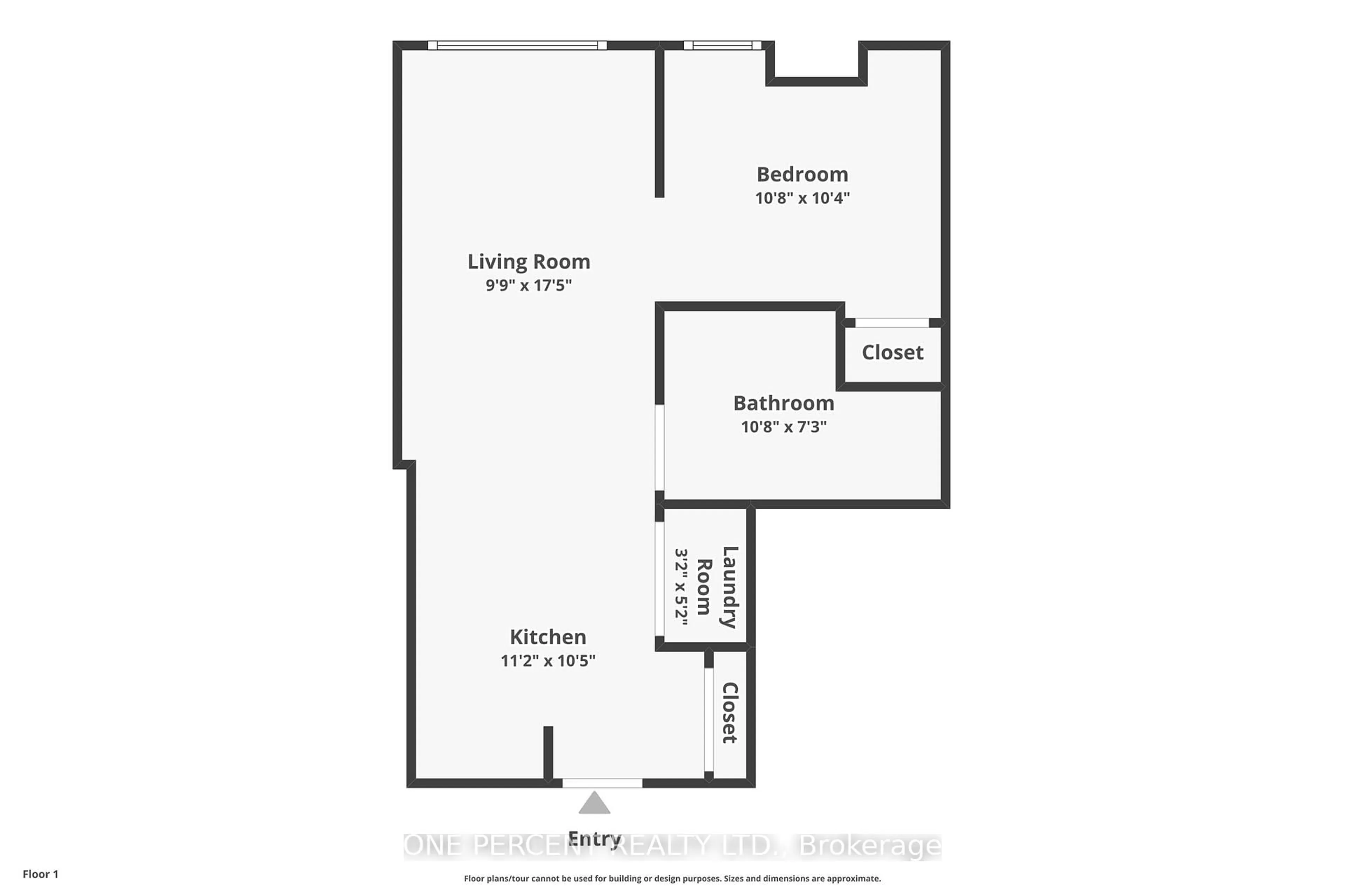 Floor plan for 340 Queen St #410, Ottawa Ontario K1R 0G1
