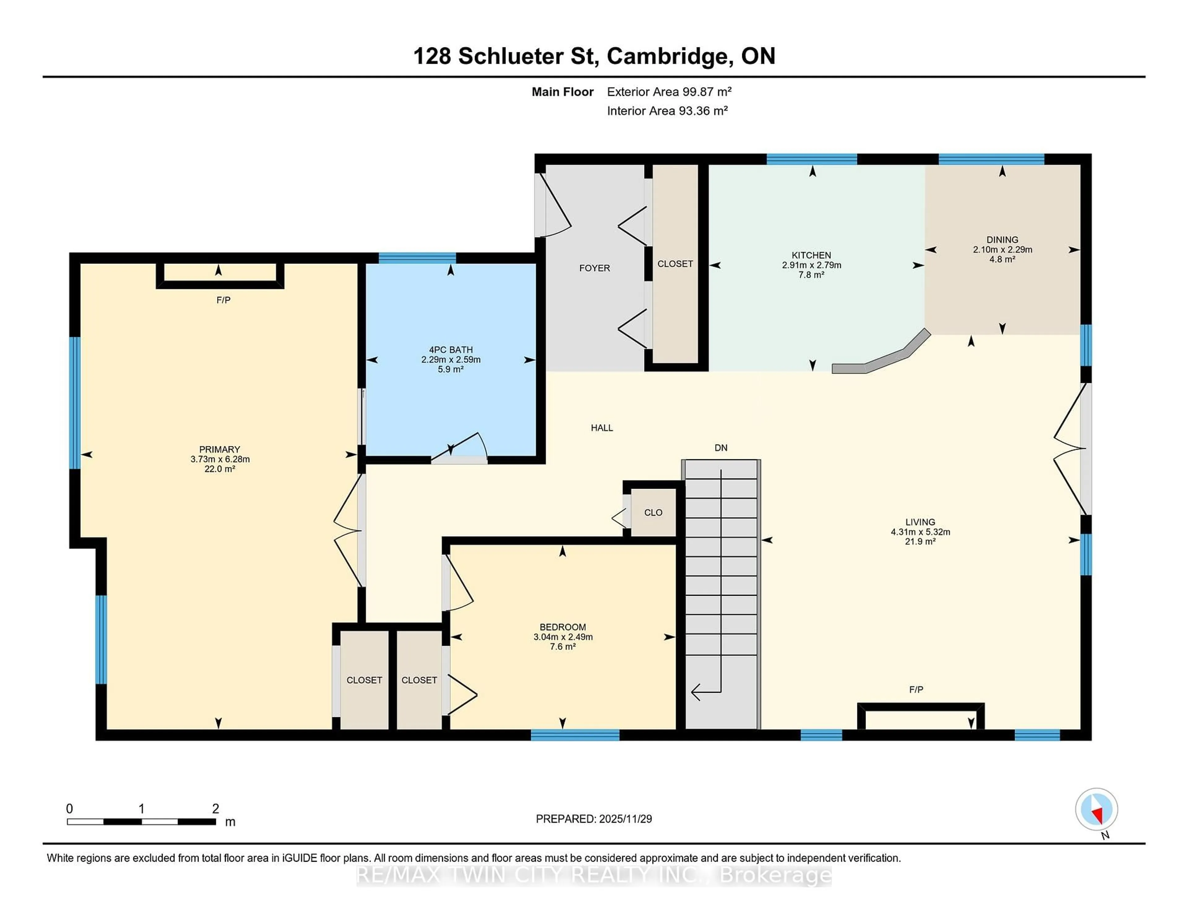Floor plan for 128 Schlueter St, Cambridge Ontario N3H 4B3