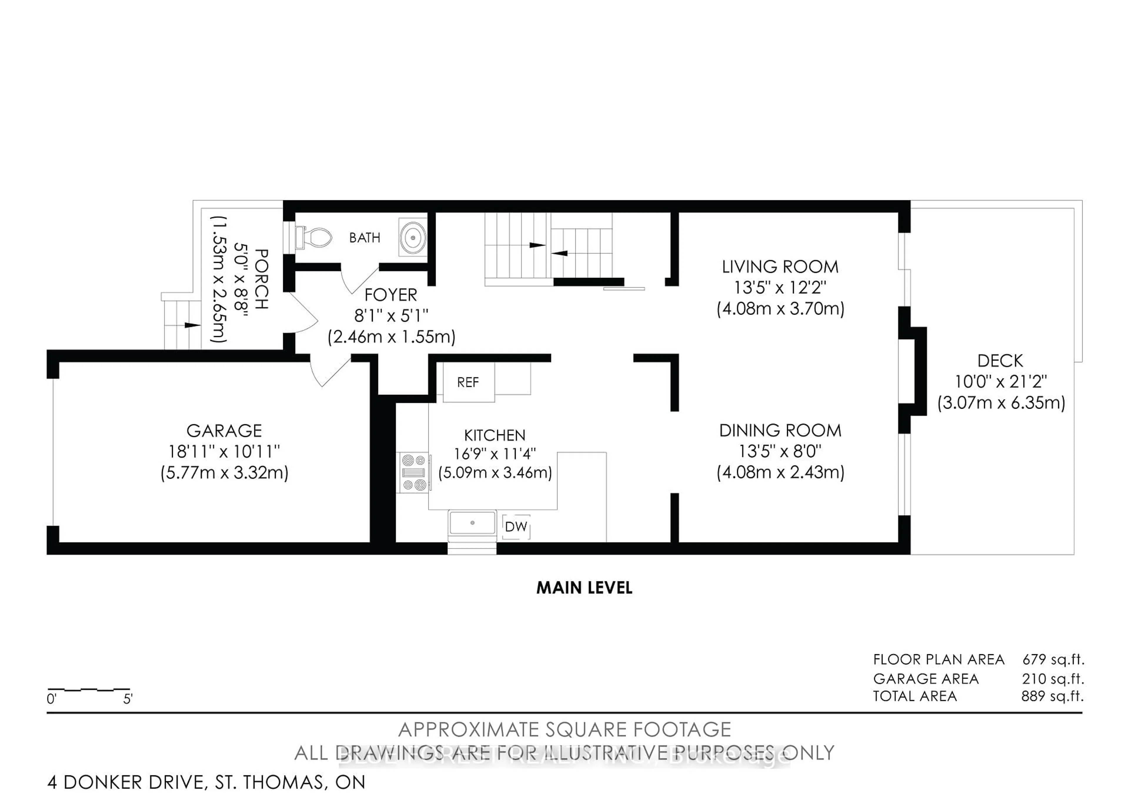 Floor plan for 4 Donker Dr, St. Thomas Ontario N5P 4J3