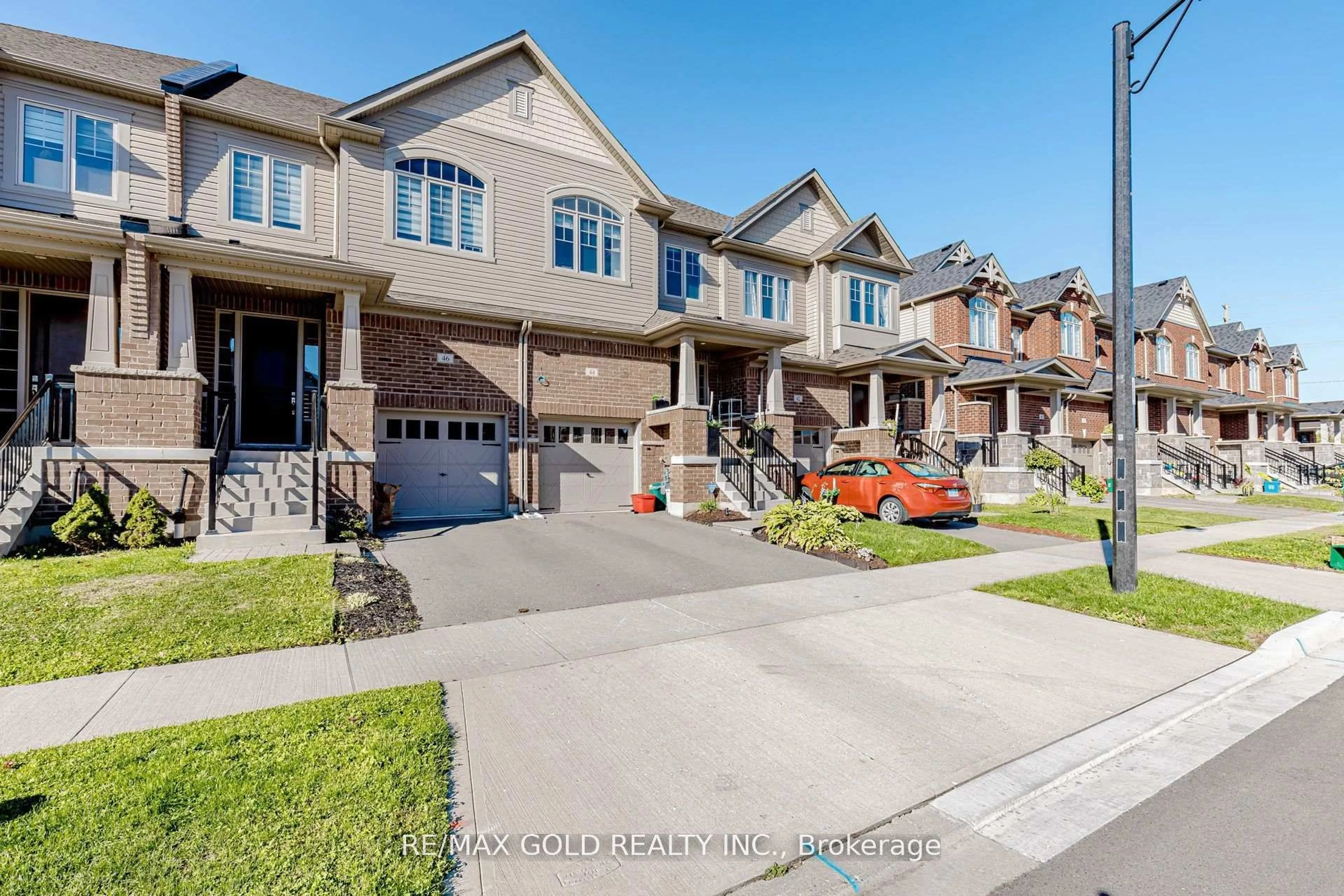 Home with brick exterior material, street for 46 Reistwood Dr, Kitchener Ontario N2R 0N8