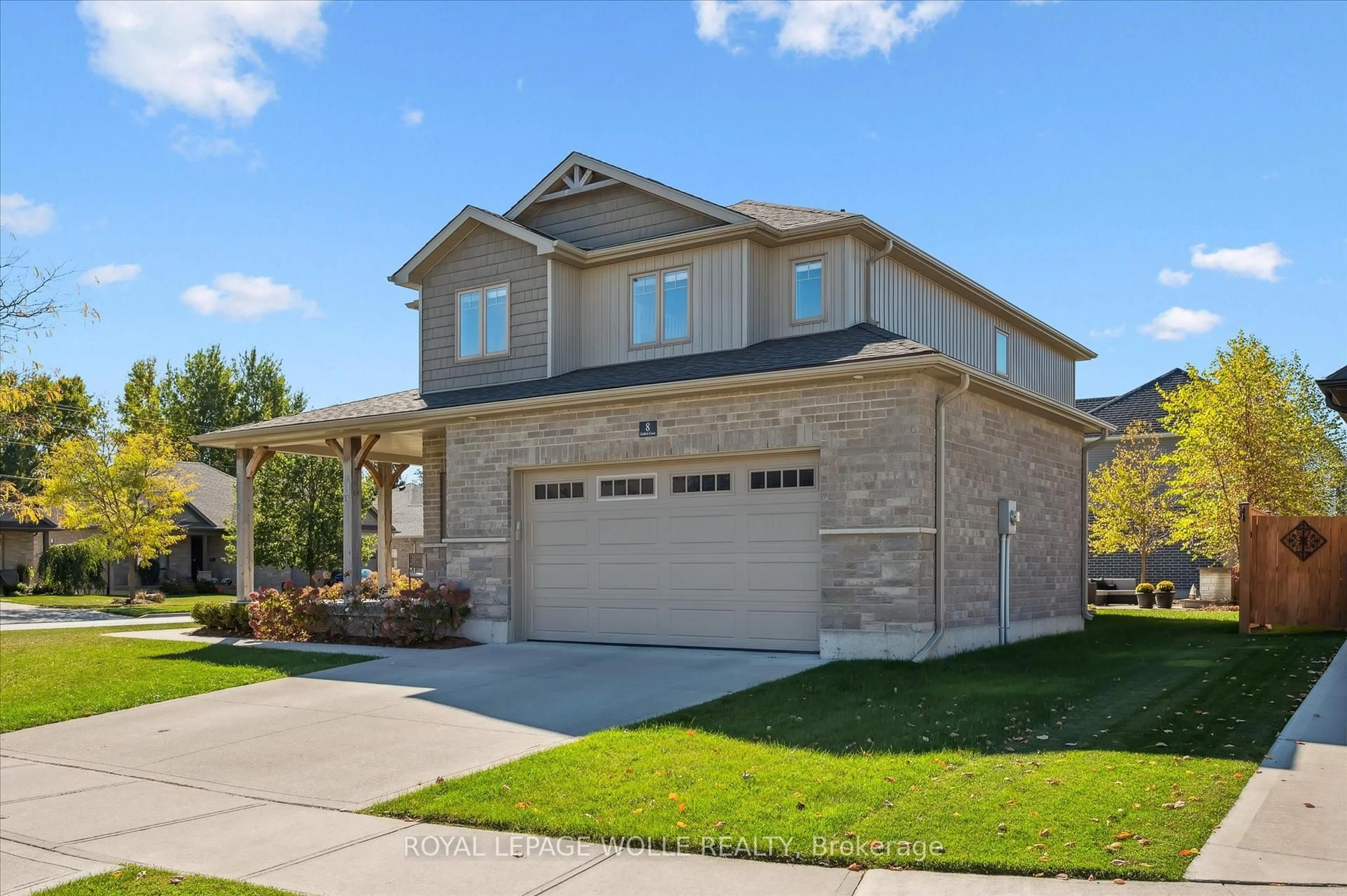 Home with brick exterior material, street for 8 Griffith Crt, North Perth Ontario N4W 0G1