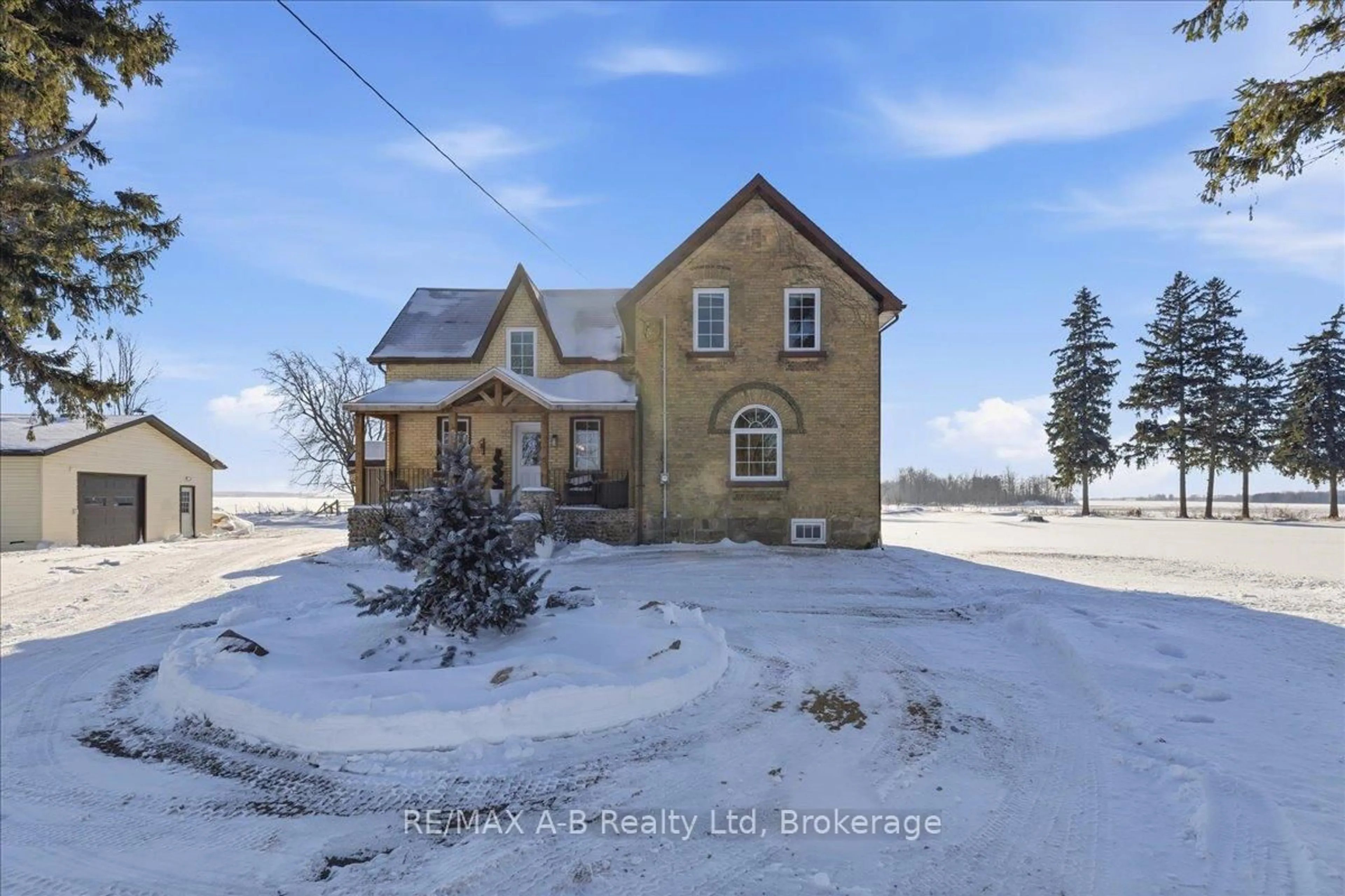 A pic from outside/outdoor area/front of a property/back of a property/a pic from drone, building for 5145 Perth Line 44, Perth South Ontario N0K 1J0