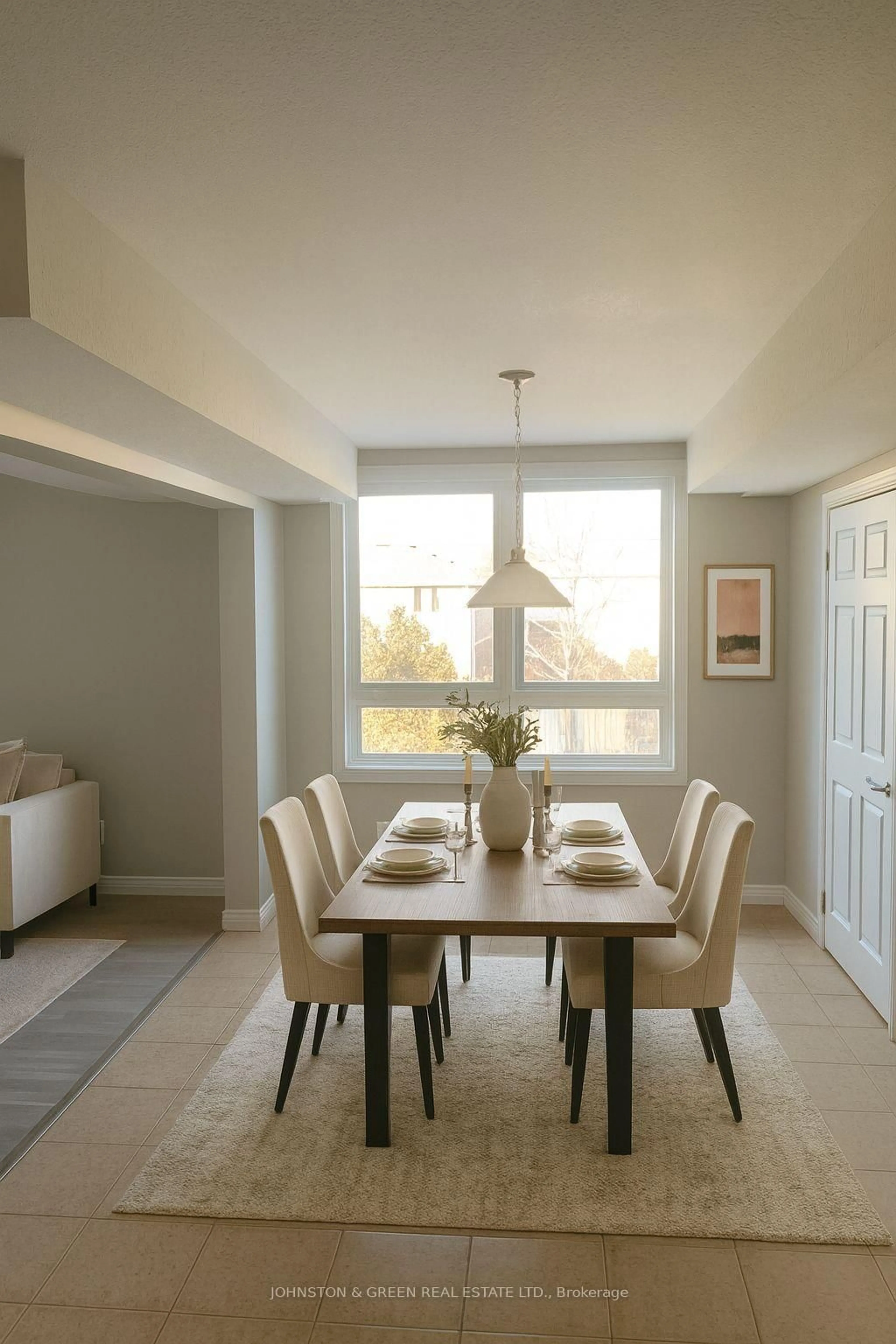 Dining room, ceramic/tile floor for 904 Paisley Rd #210, Guelph Ontario N1K 0C6